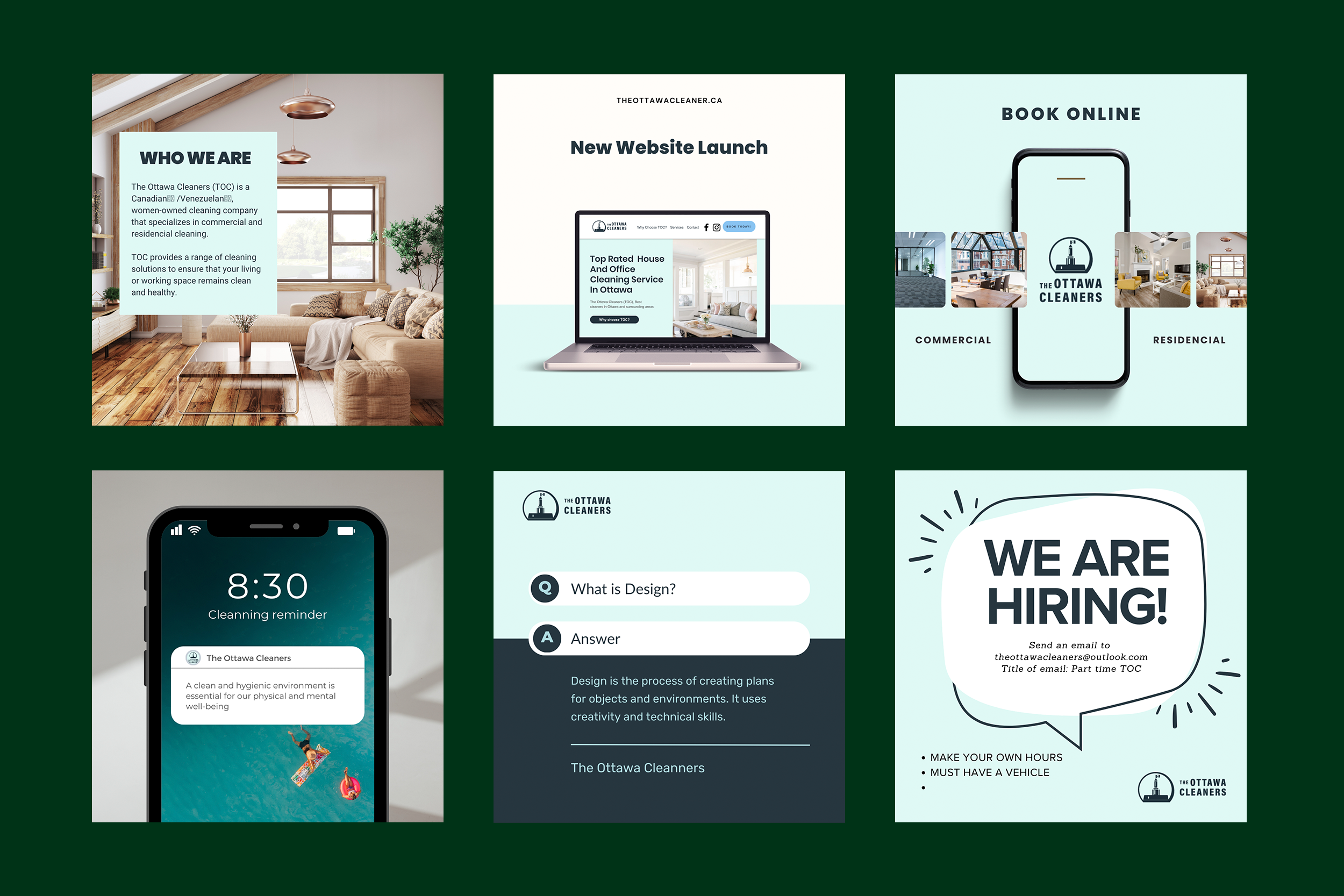 Social media post for launch