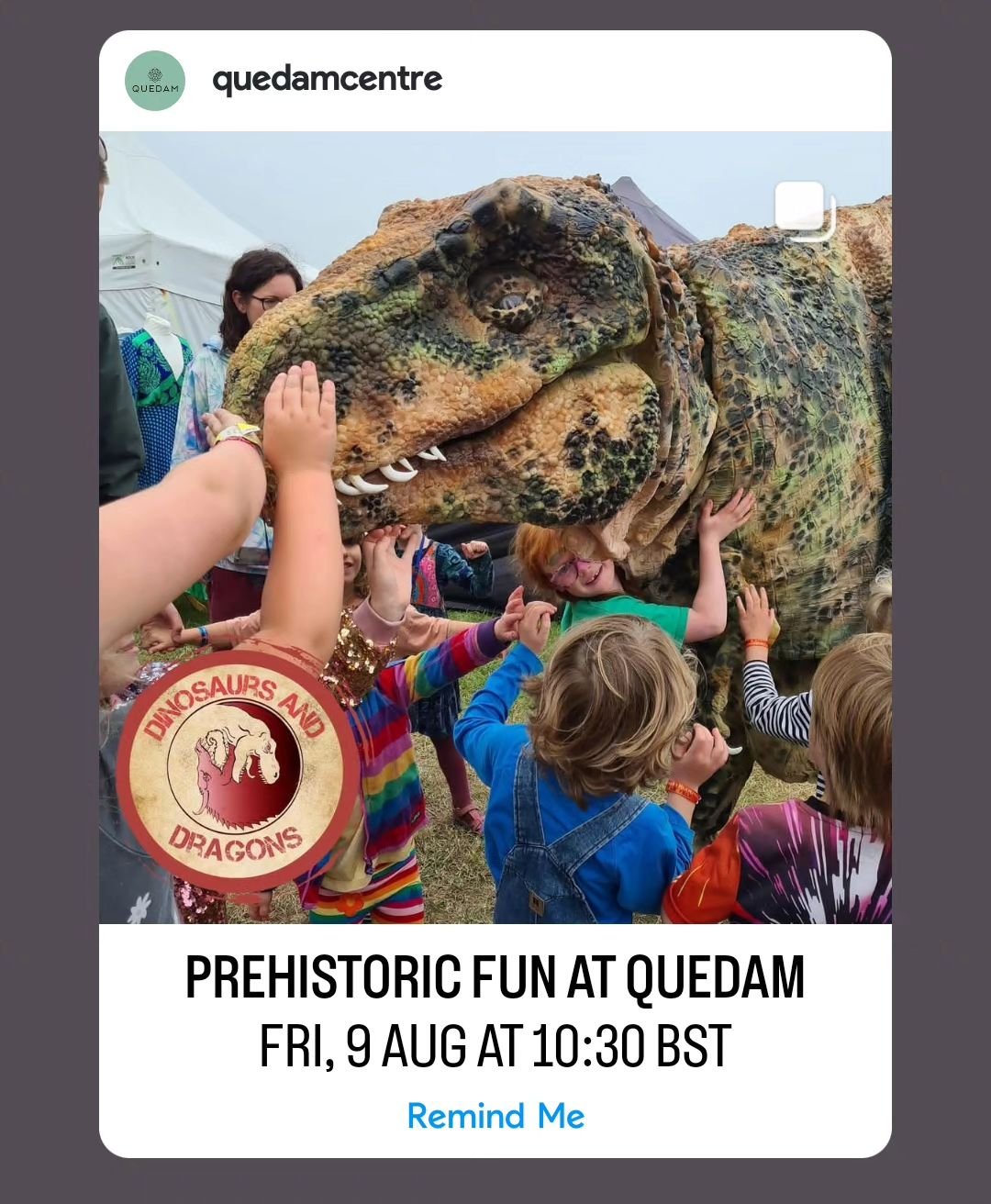 Watch out for some pre-history pandemonium @quedamcentre this summer throughout August! 🦖🪨
#birthdayparty #summerholidays #dinosaursanddragons #dinosaursanddragonsuk #howtotrainyourdragon #summerday #dragon #dinosaur #dinosaurparty #DandD #jurras