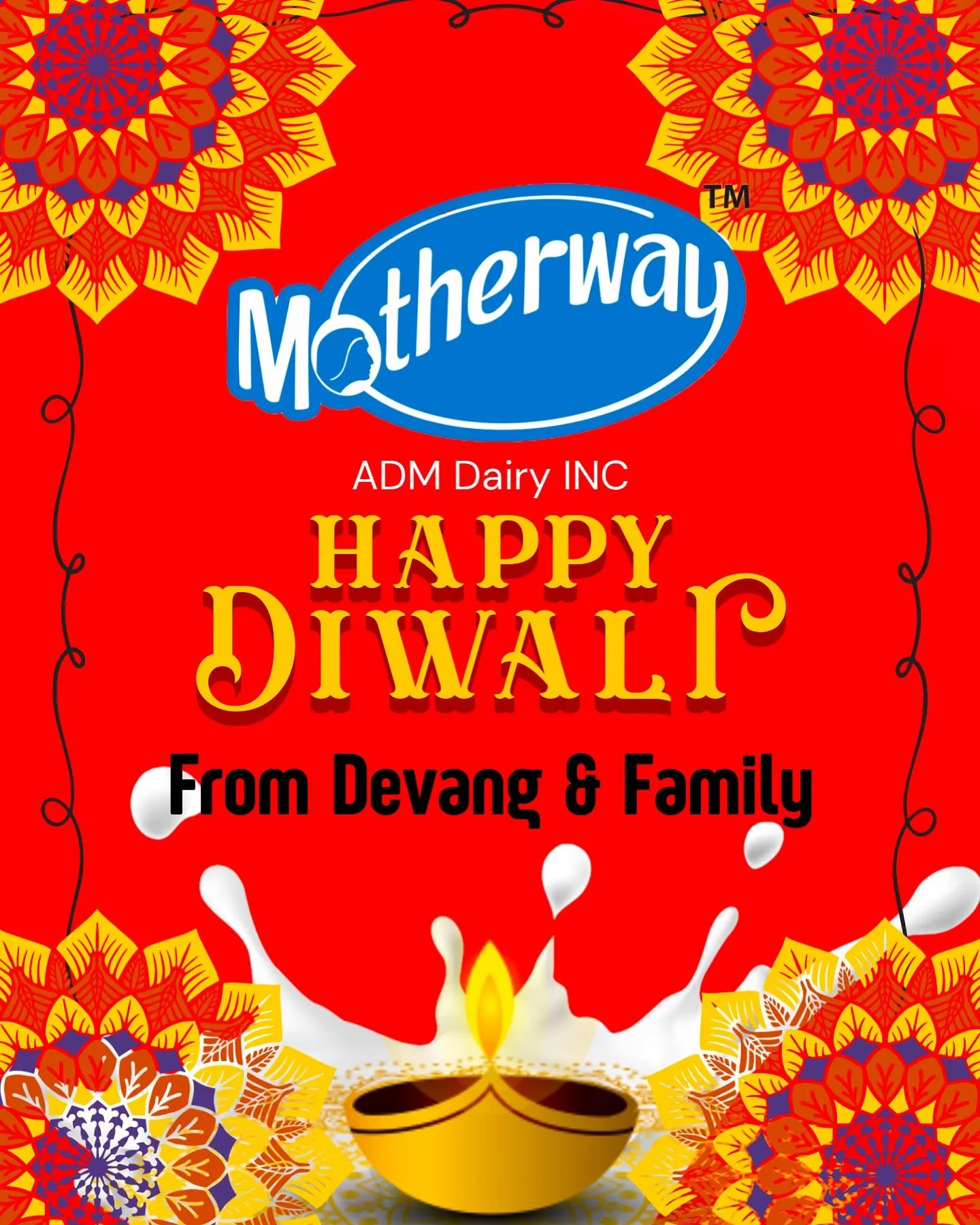 Happy Diwali from ADM Dairy INC!!