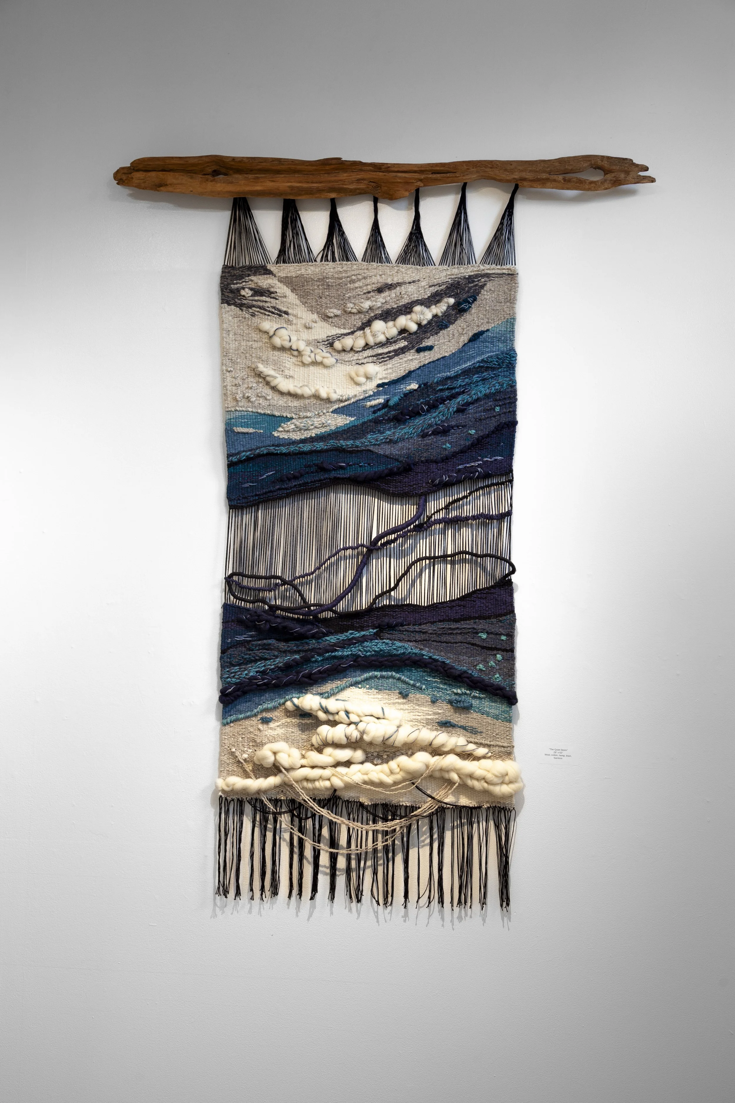"The Quiet Storm" - Contemporary Woven Tapestry