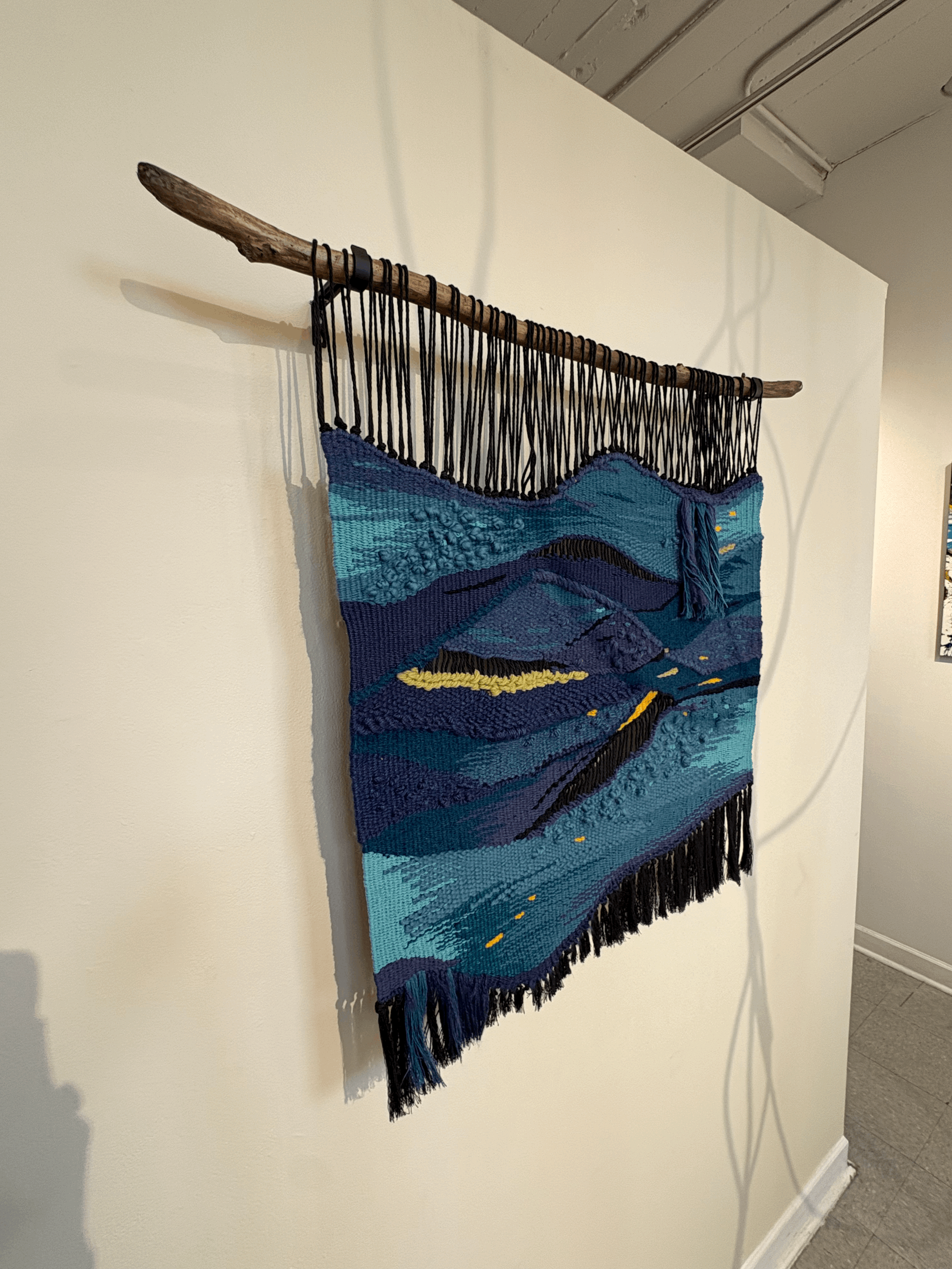 "Midnight"- Contemporary Woven Tapestry