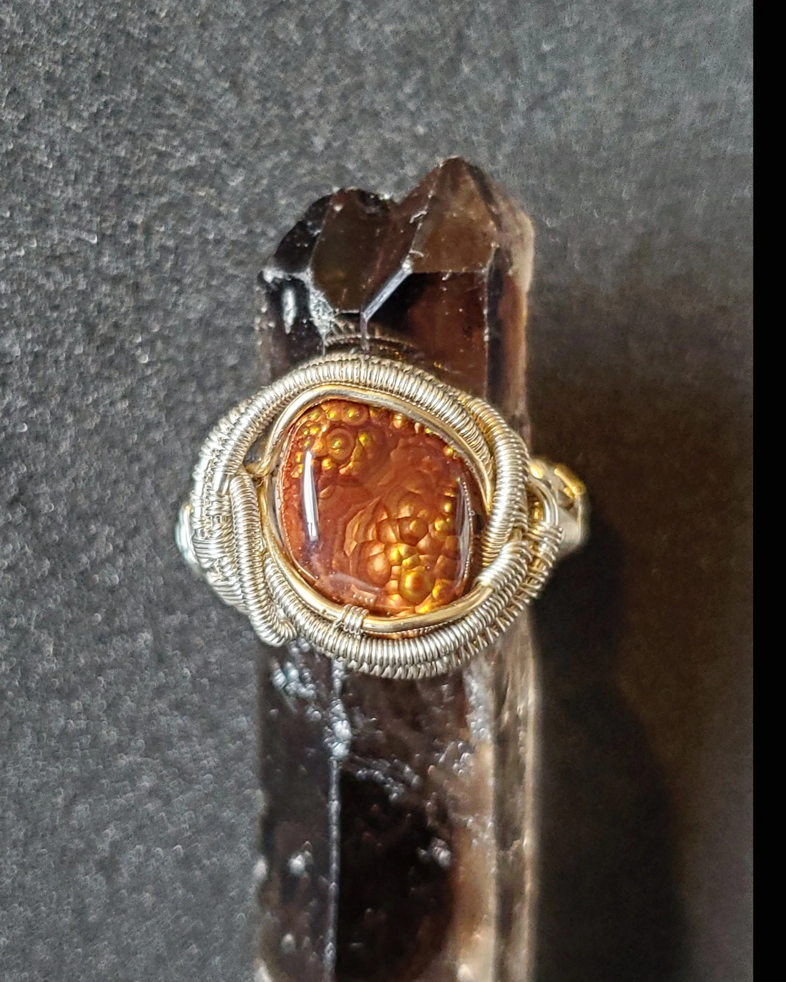 Fire Agate Ring