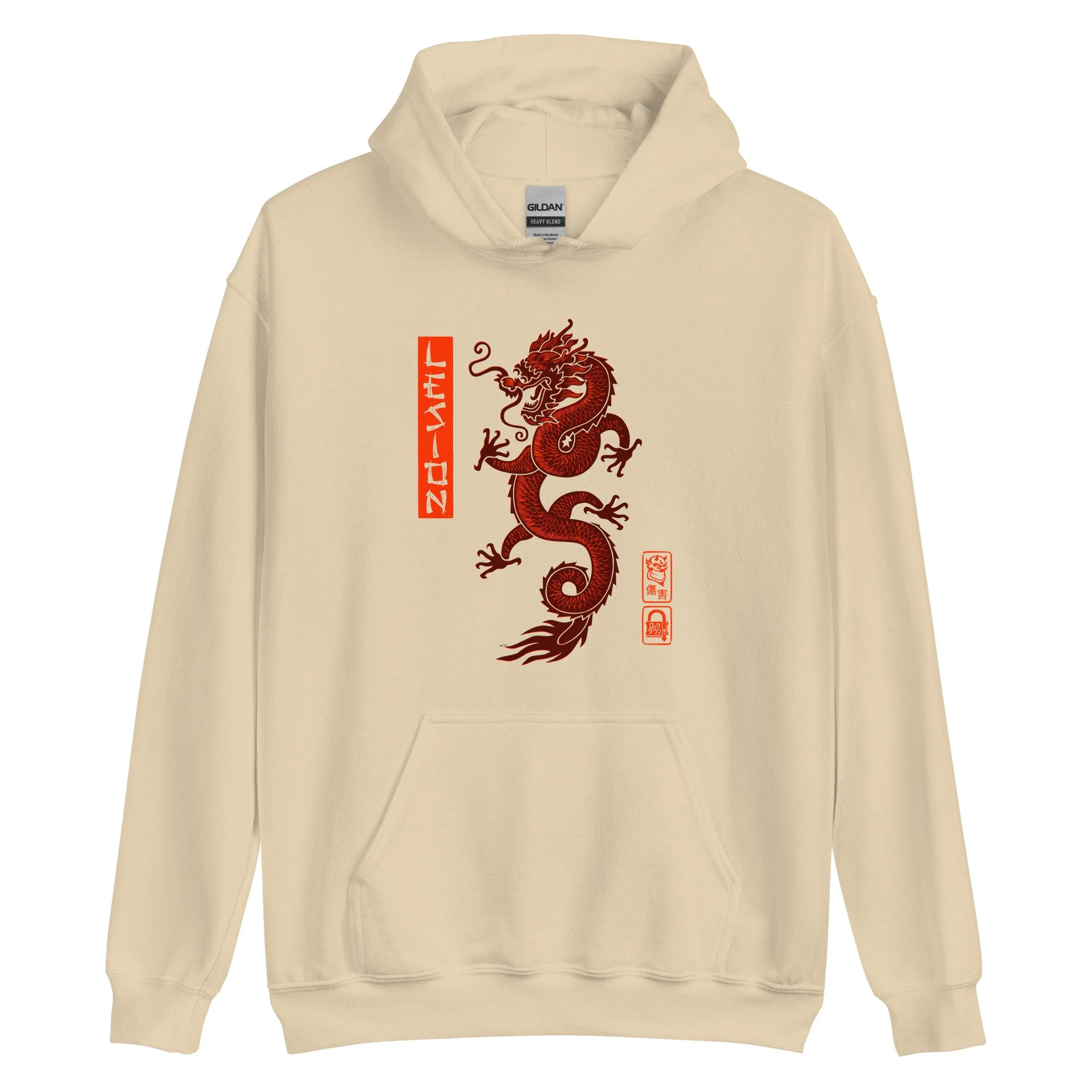 LESION Deluxe Dragon two-sided unisex hoodie