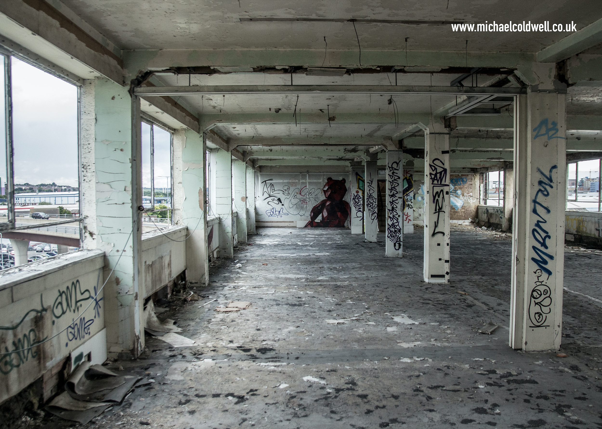 Original photograph of abandoned building used as source