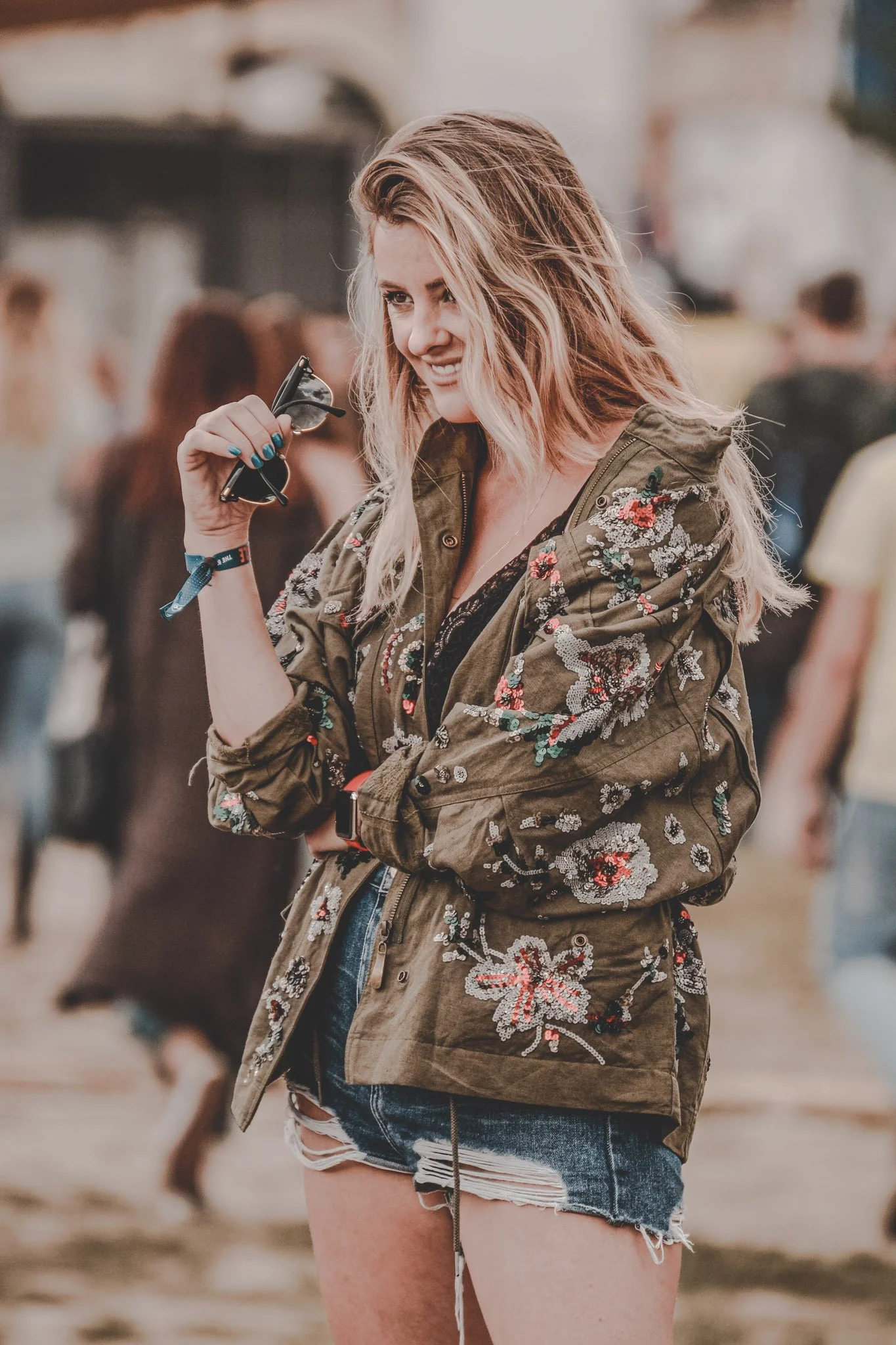 Girl photographed at Electric Castle Festival, Romania