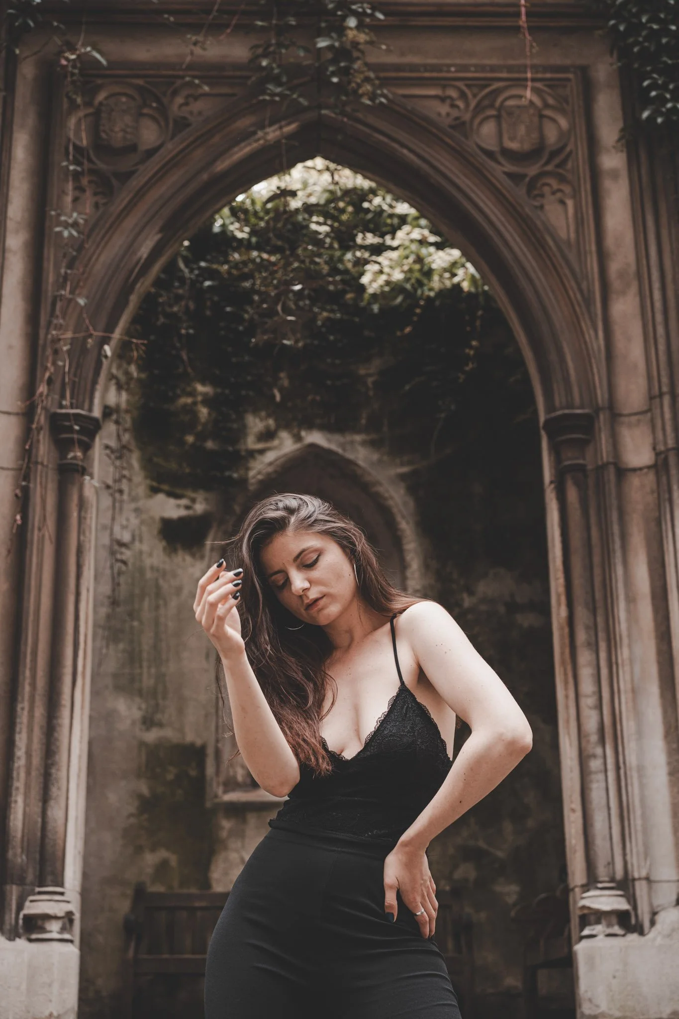 Portrait of a gilt at St Dunstan in the East Church Garden London