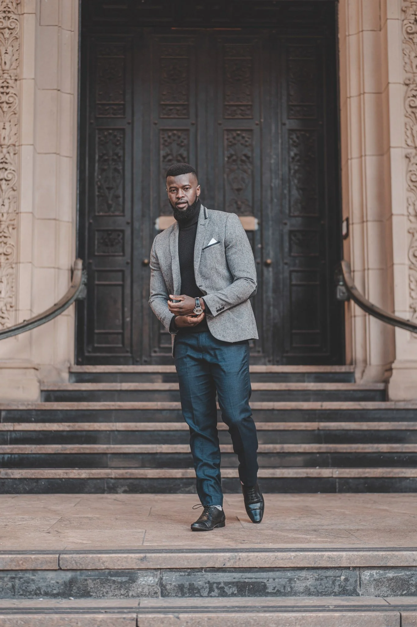 Street portrait session in Birmingham