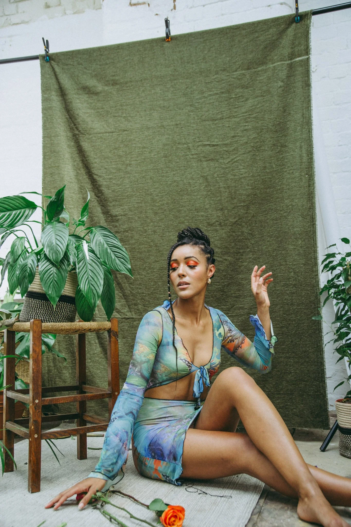 Studio photography session of London musician Danniella Dee