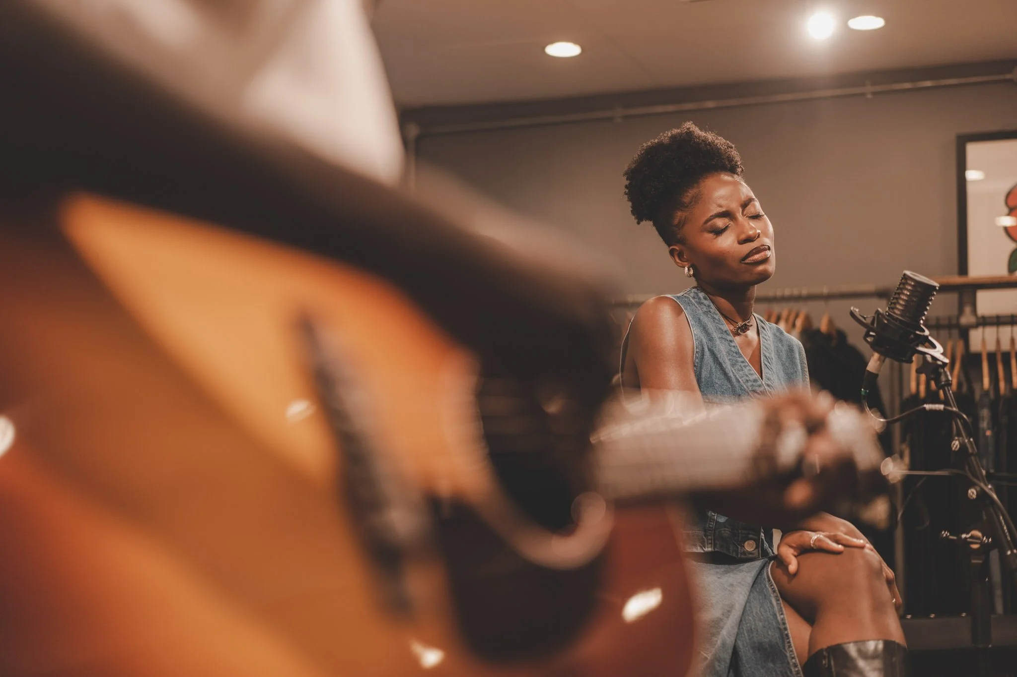 Tofunmi Adorna live for Sofar Sounds Coventry, at the Kong Store