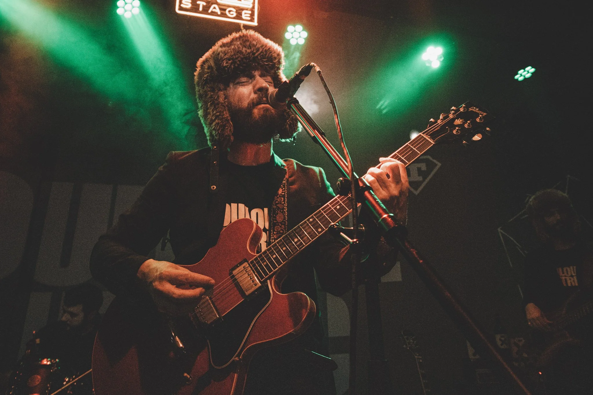 Lead singer of Toulouse Lautrec Live at Form Space, Cluj-Napoca