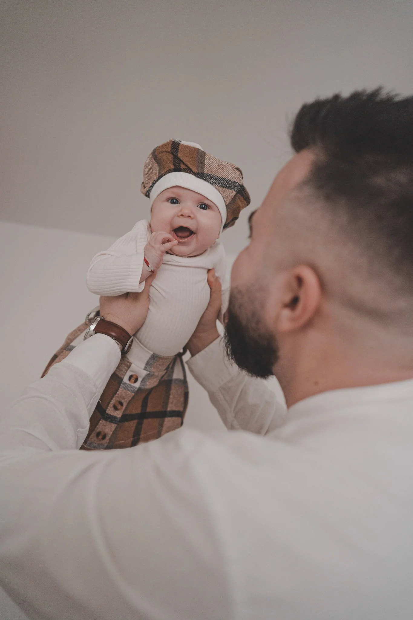 Dad playing with his little girl