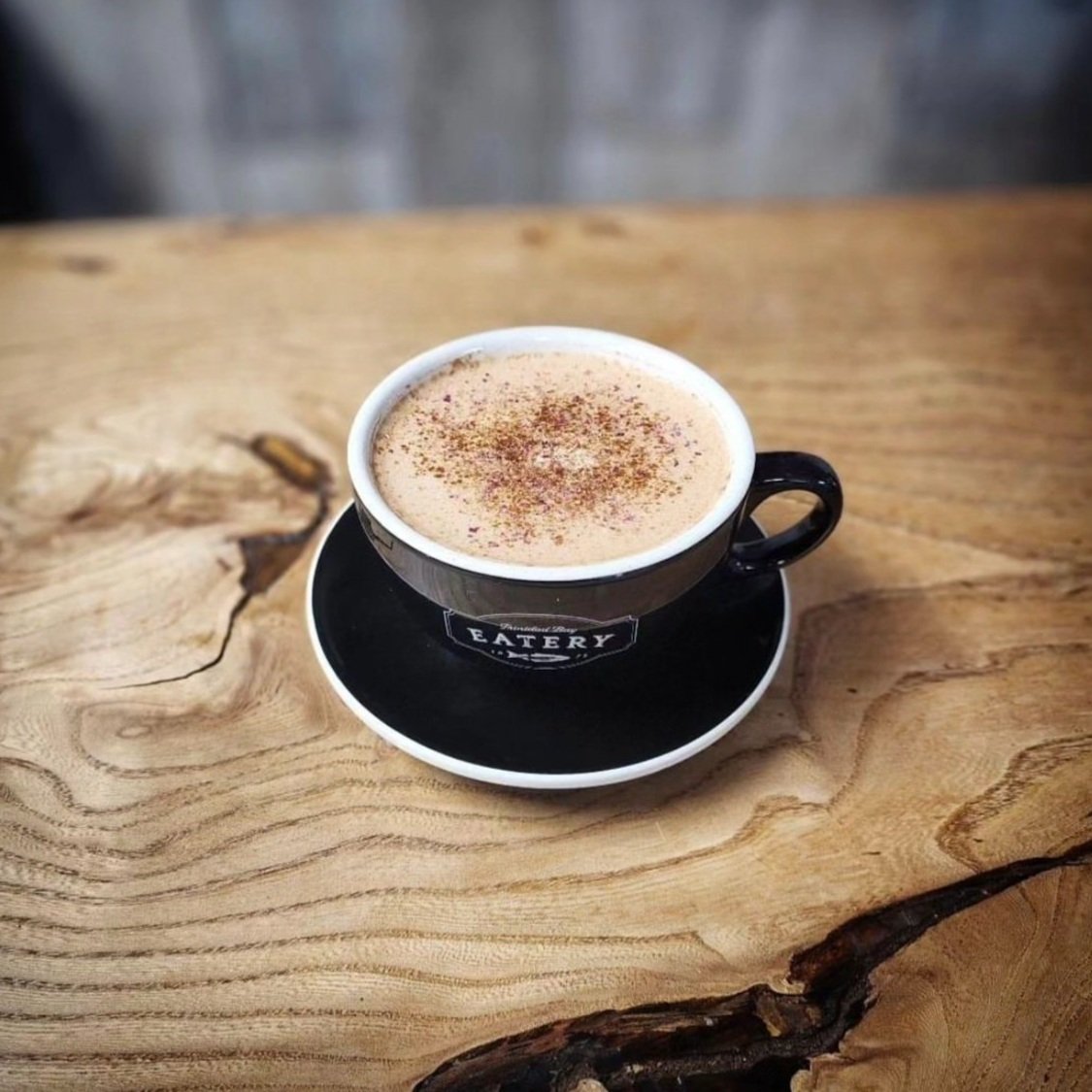 Photo of a Trinidad Bay Eatery latte mug