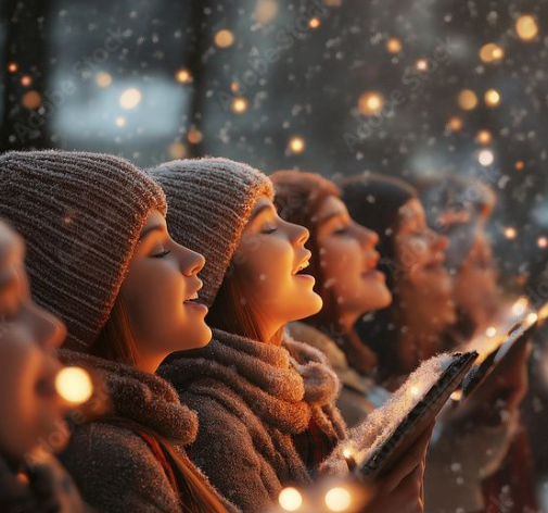 Caroling Around the Christmas Tree