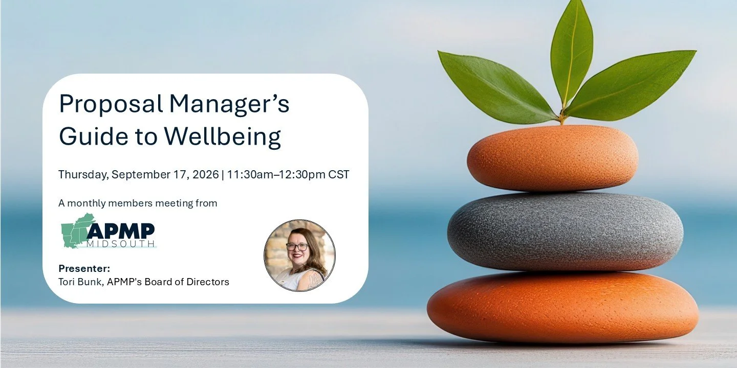 Proposal Manager's Guide to Wellbeing