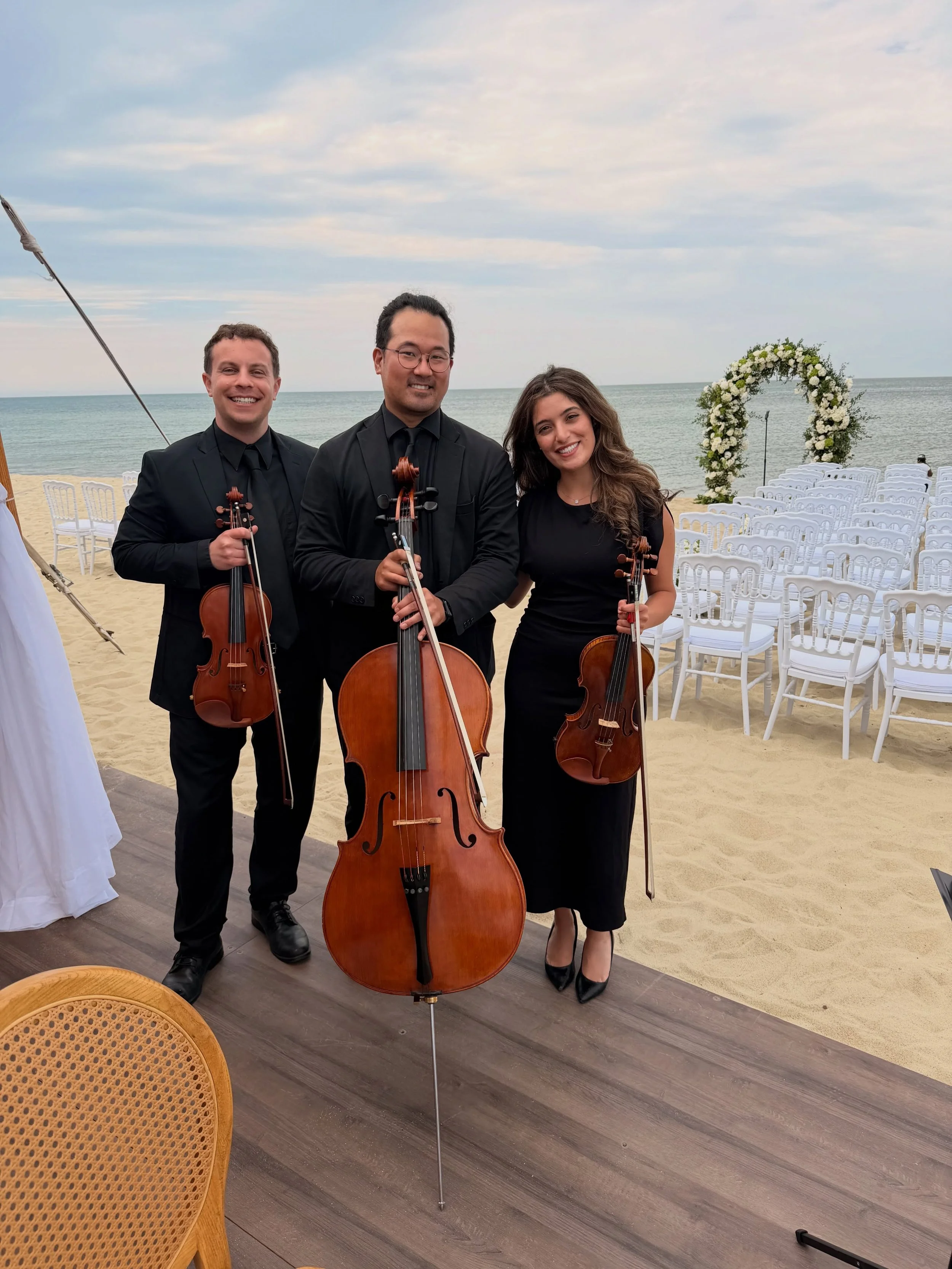 June 6, 2026 &bull; String Trio &bull; Ceremony &amp; Cocktail Hour &bull; Nantucket, MA

Swipe ➡️ to see some BTS

@galleybeach @handydallaireevents @jerrybennettentertainment 

#nantucket #wedding #weddingentertainment