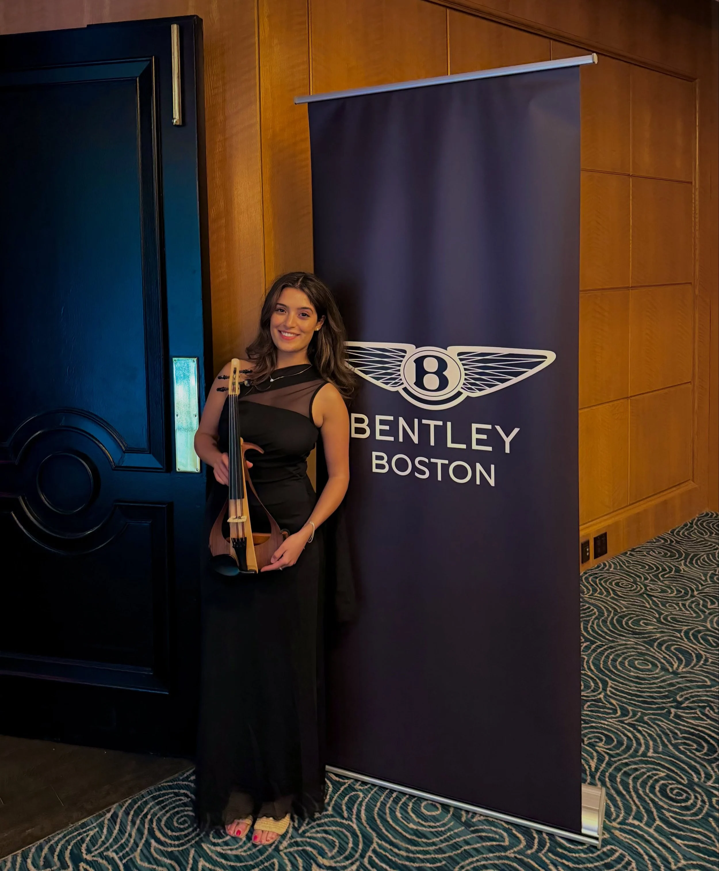 Yesterday with @bentleymotors @bentleyofboston 

#bentley #luxuryevent #violinist