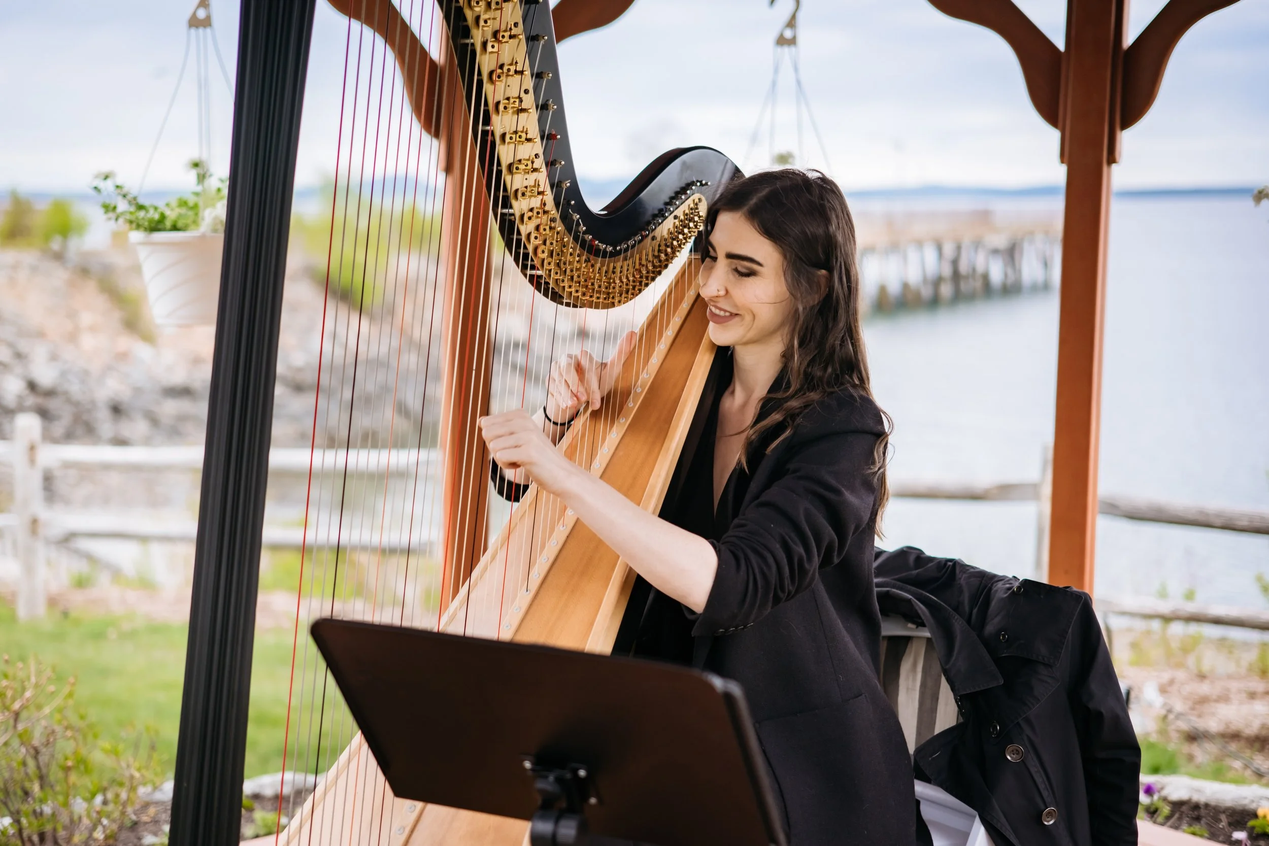 wedding harpist Newport Beach