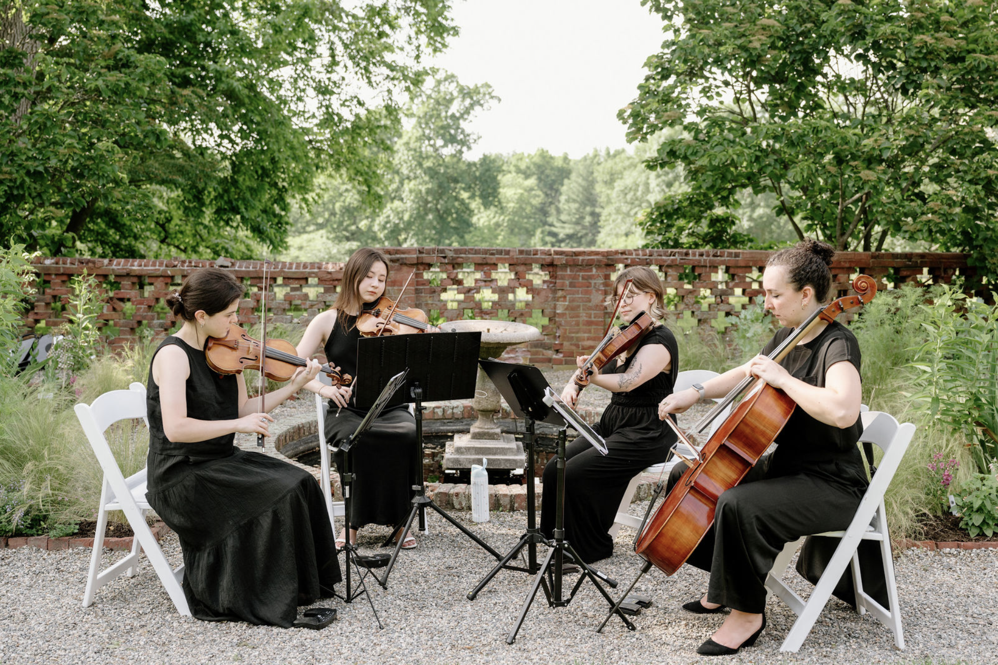 string trio performing at Meridian House wedding ceremony, Washington DC