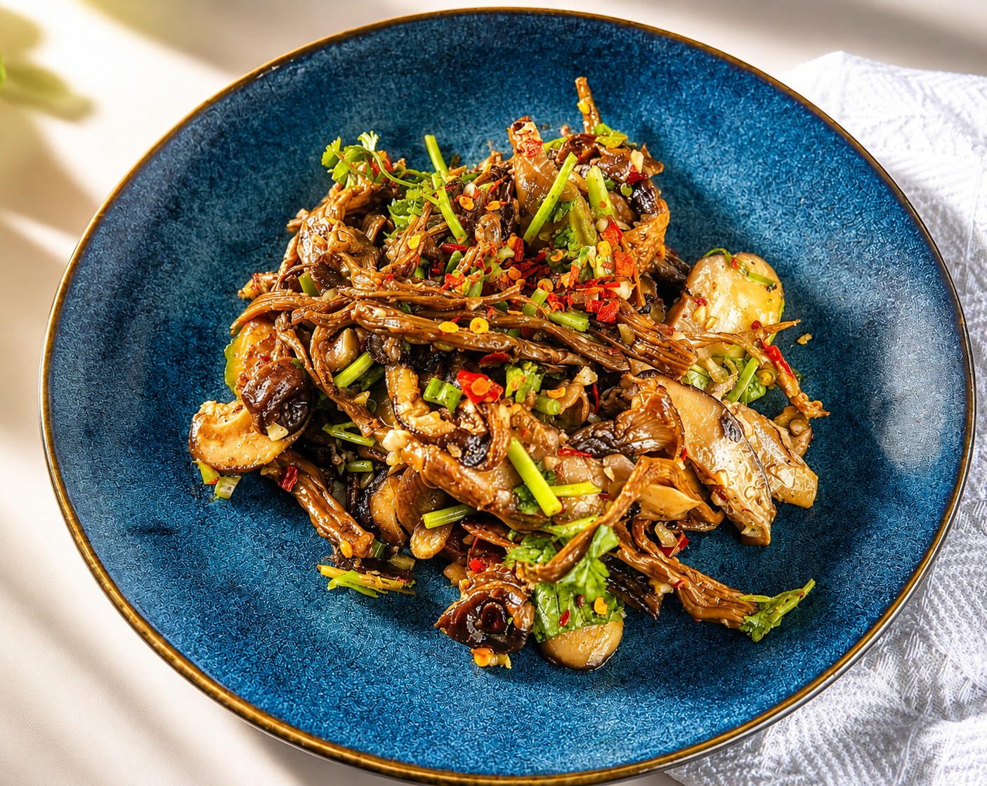 No. 21 Wild Mushroom Confit with Salad (油浸菌菇)