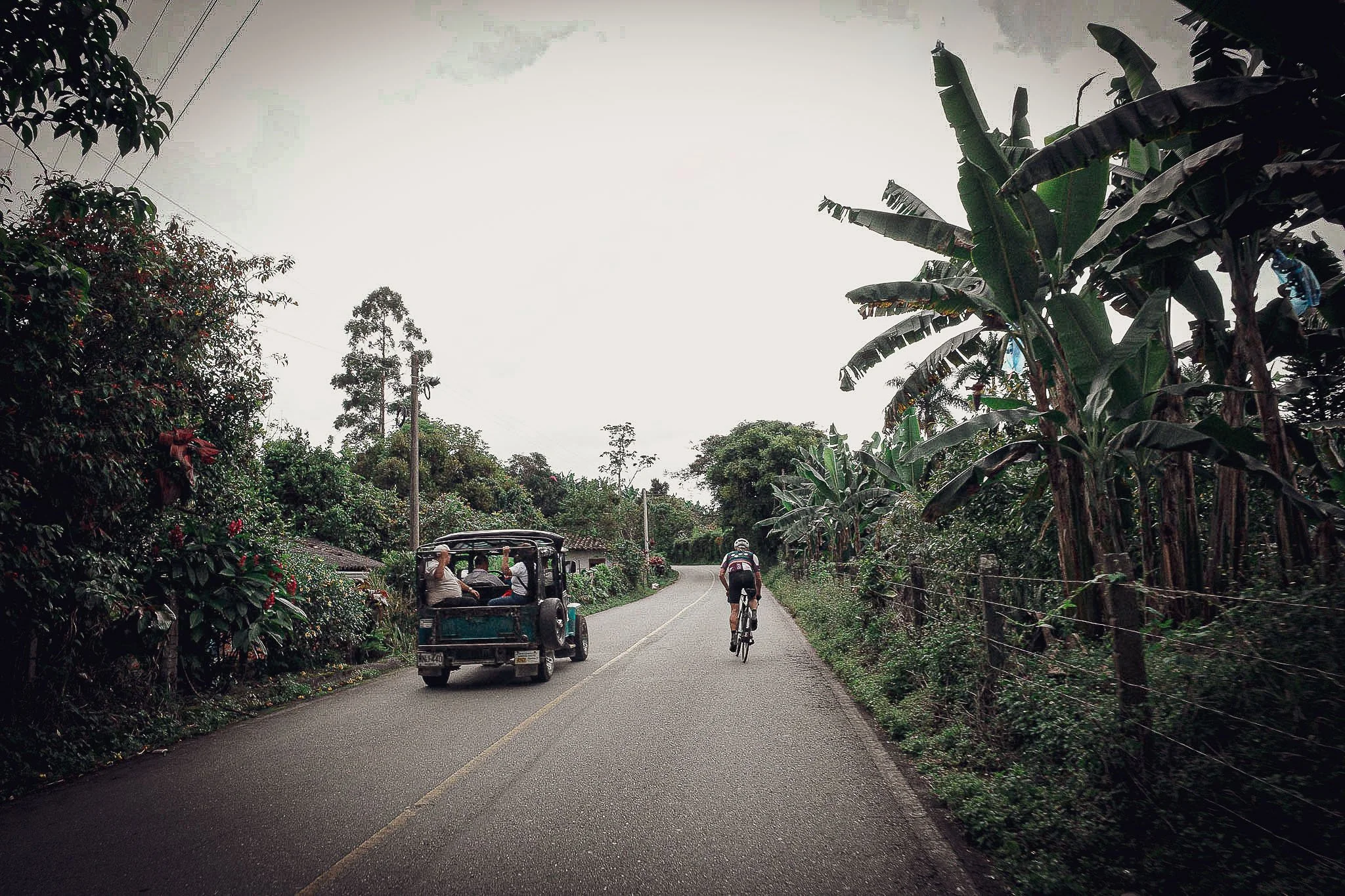 Cycling eje cafetero coffee region colombia willy jeep