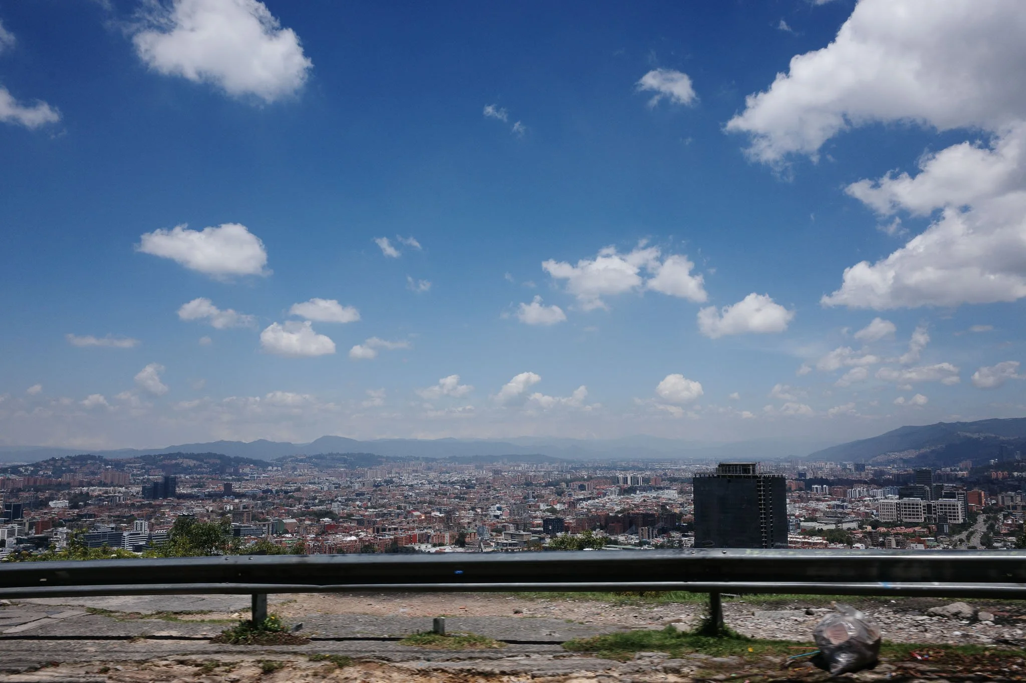 Bogota city from alto de patios