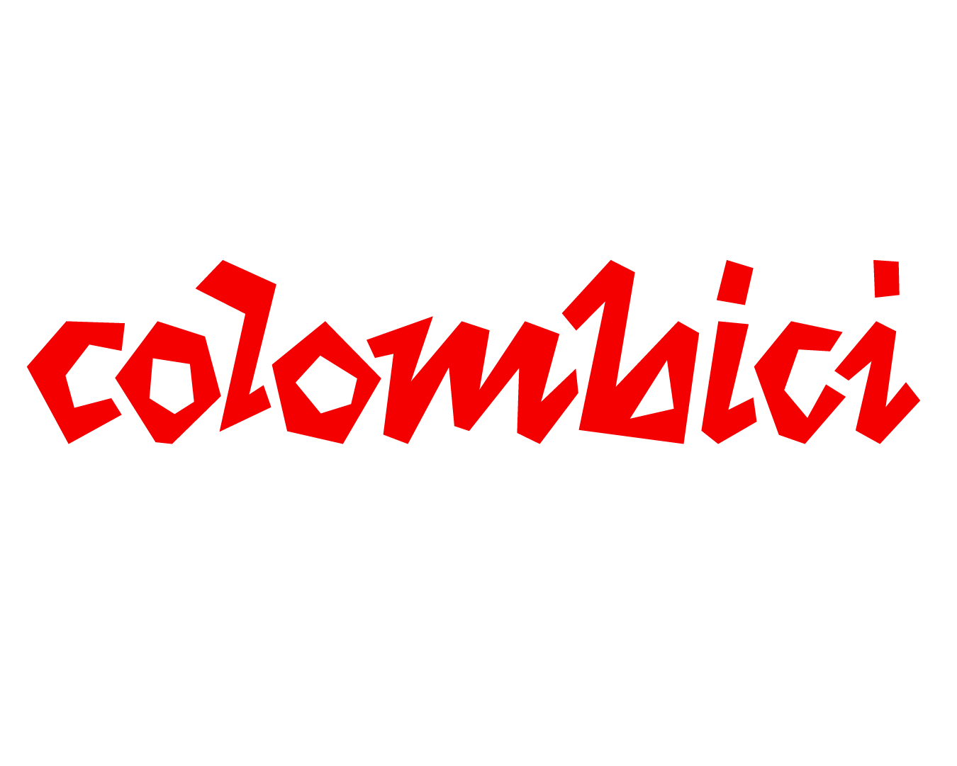 Colombici master logo wordmark red