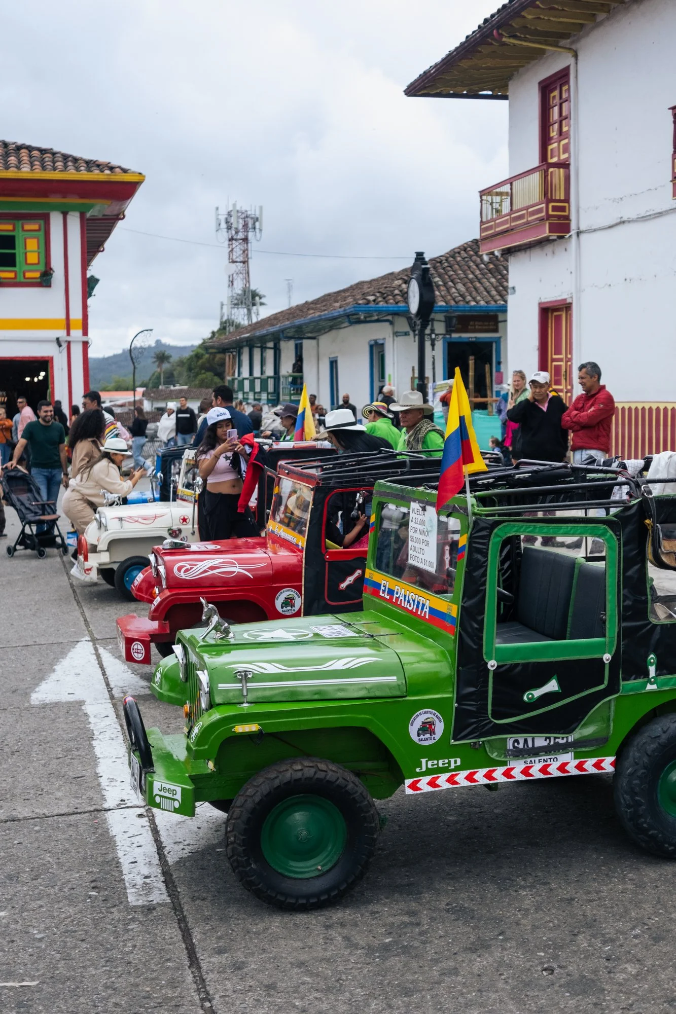 Colorful willy jeep in salento cycling tour colombia expert led