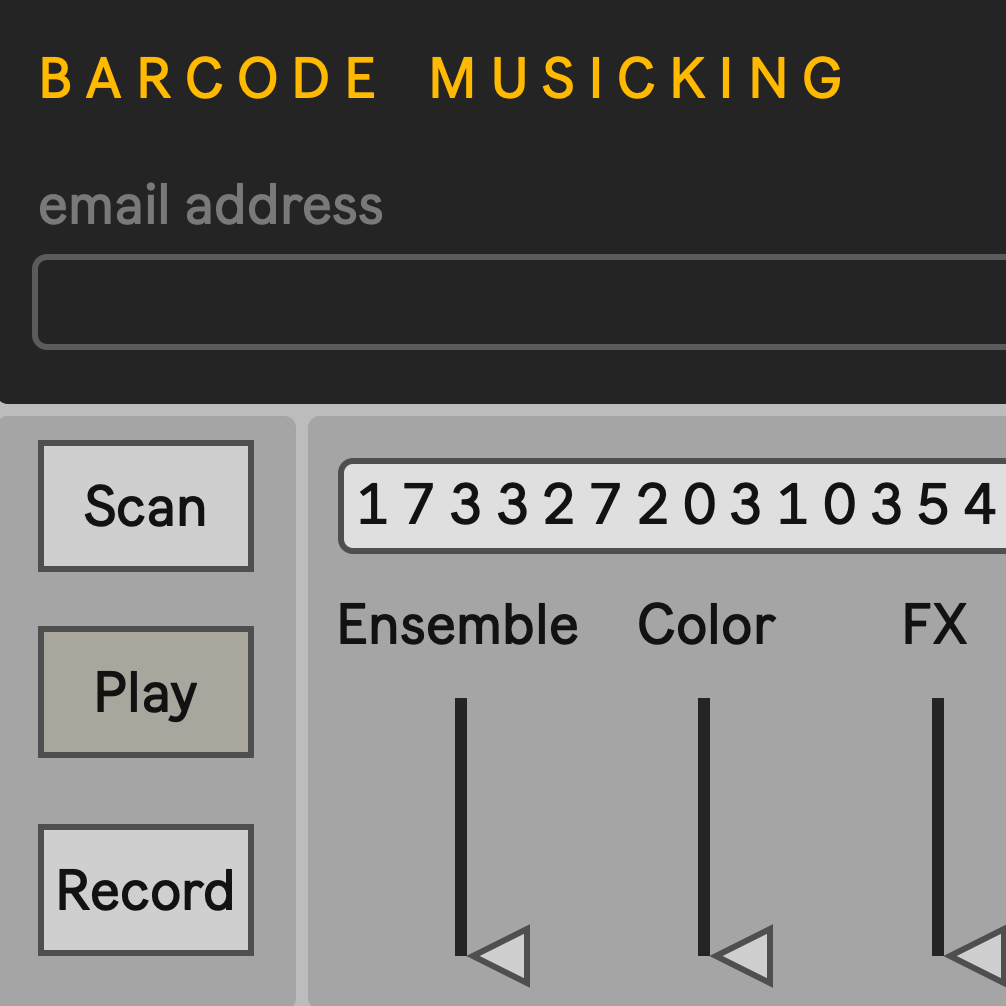 Barcode Musicking
