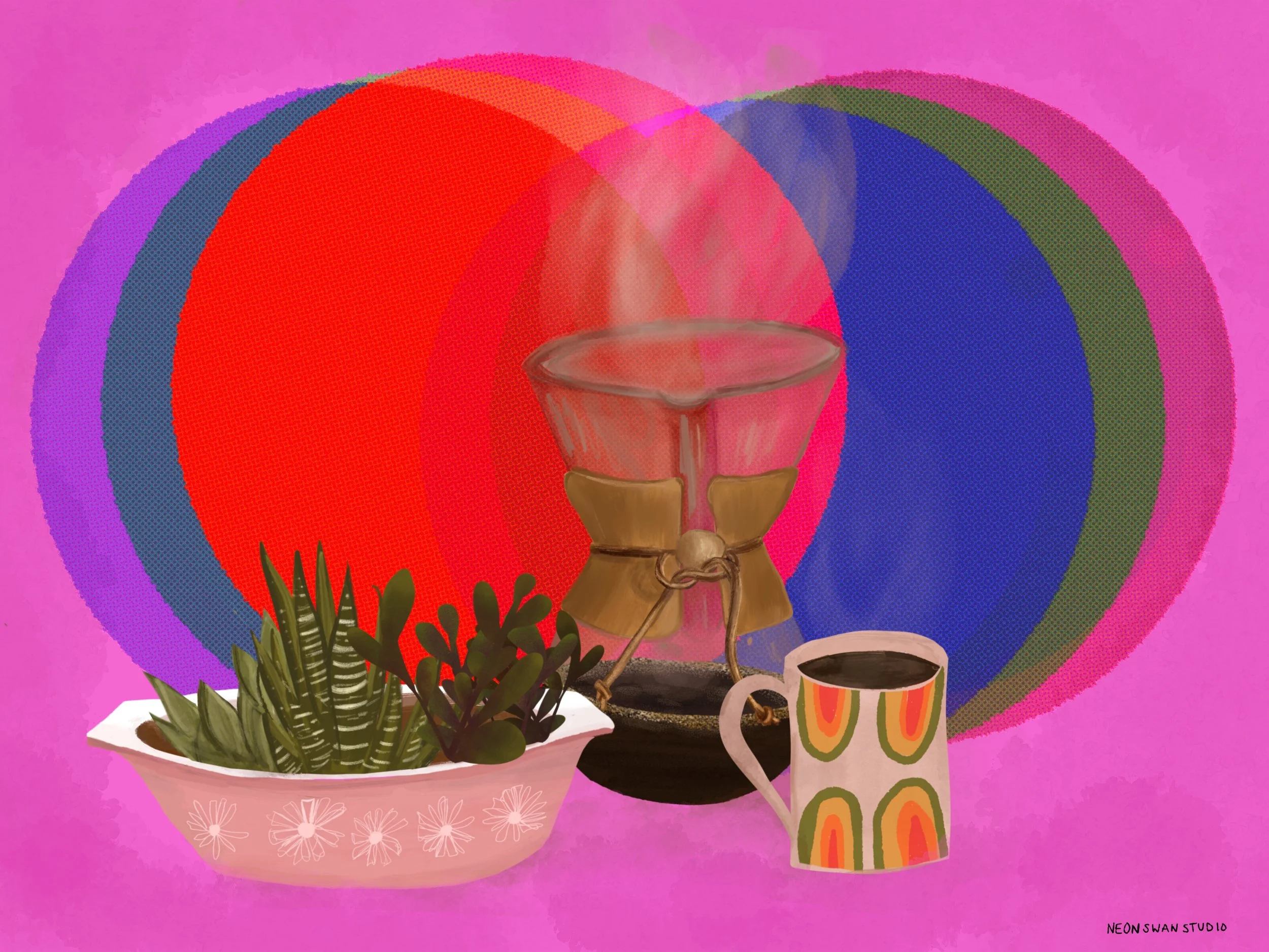 Chromatic Coffee Giclée Print