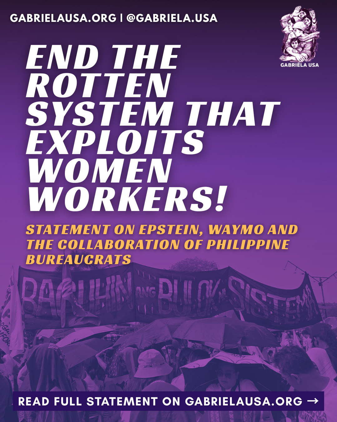End the rotten system that exploits women workers!