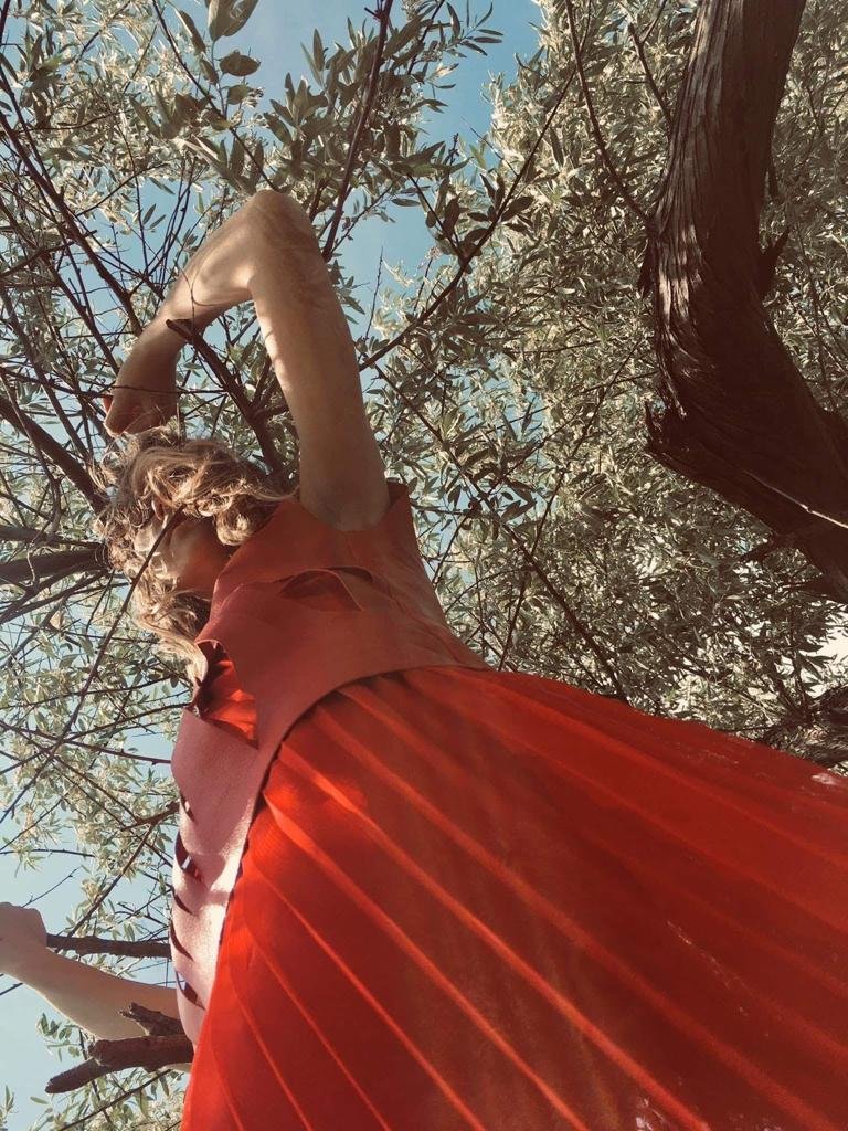 Red Dress Before Pandemic