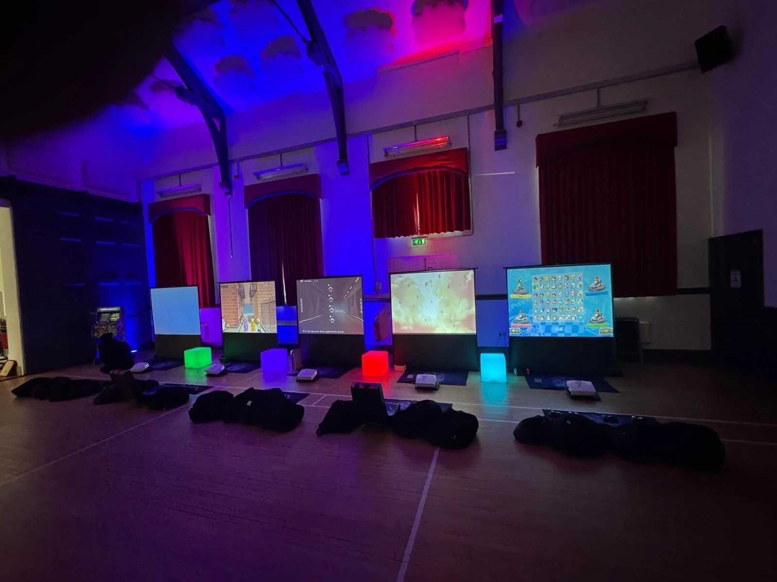 Door2Door Gaming mobile gaming setup at a venue