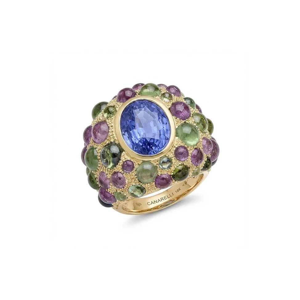 BAGUE PERLE DE PLUIE SAPHIR BLEU