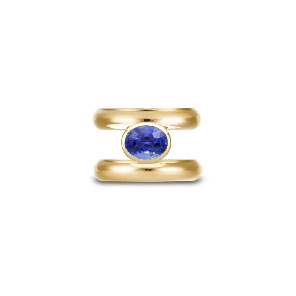 BAGUE SOEUR SAPHIR BLEU