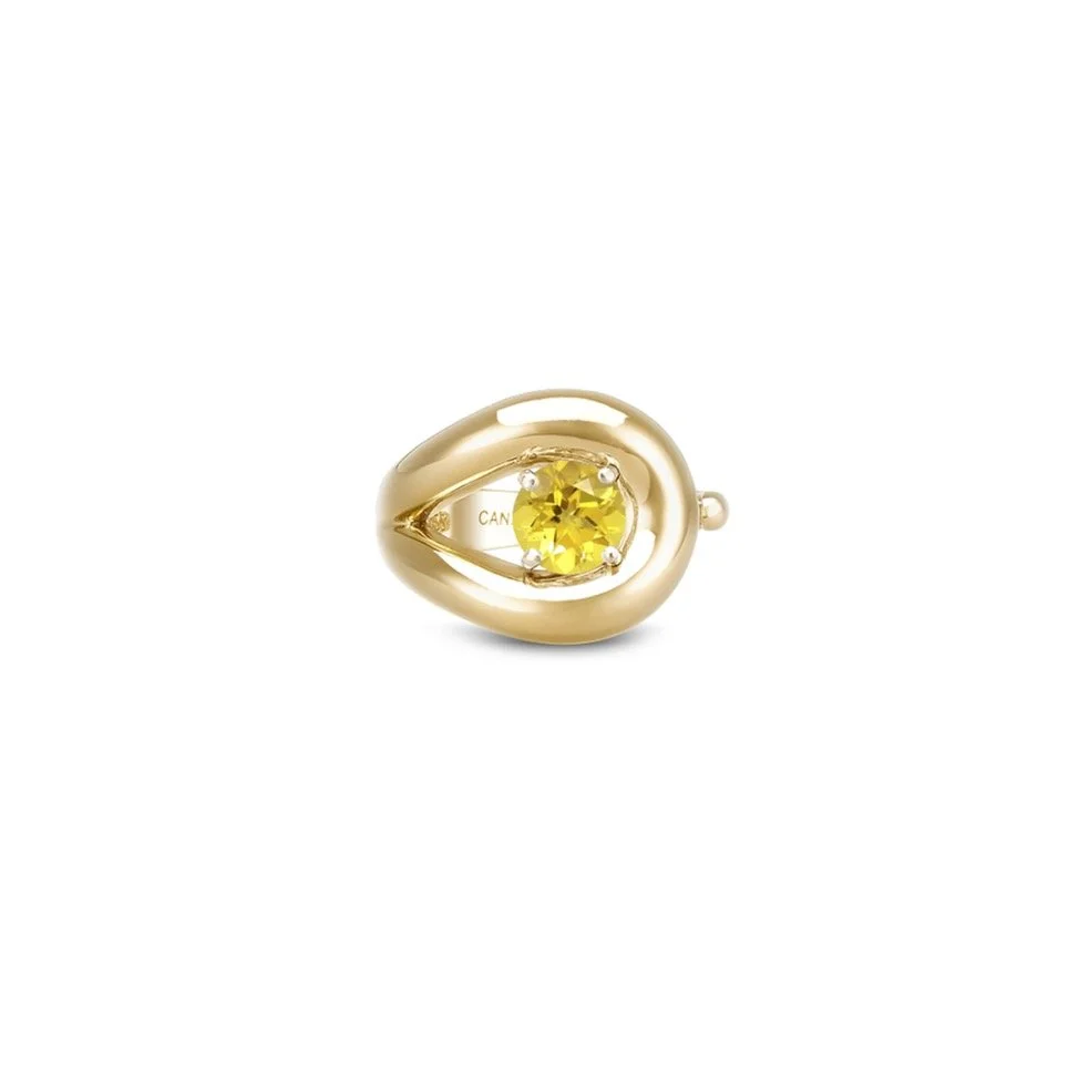 BAGUE NÉFERTITI BÉRYL JAUNE