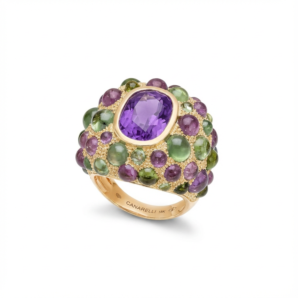 BAGUE PERLE DE PLUIE AMÉTHYSTE