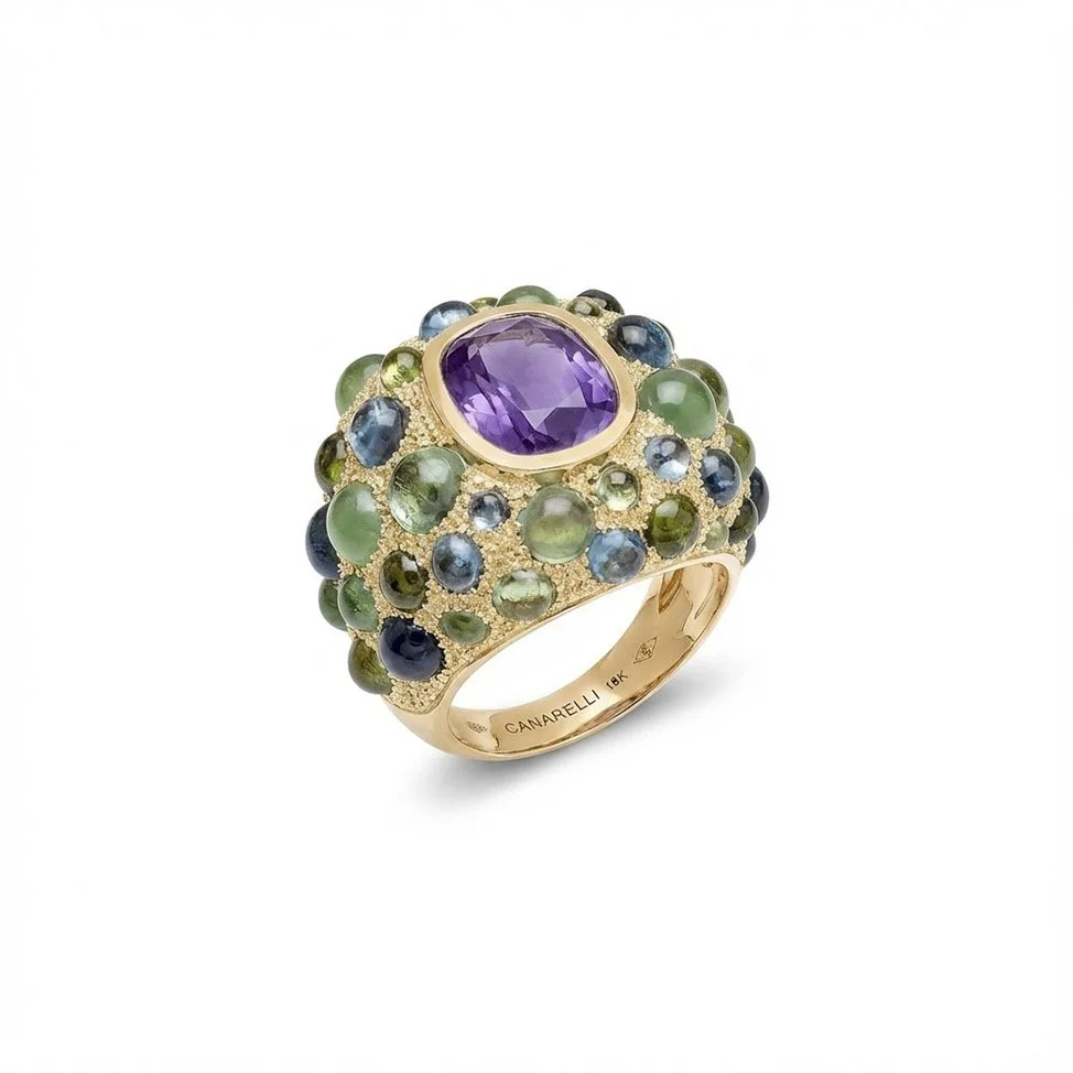 BAGUE PERLE DE PLUIE AMÉTHYSTE