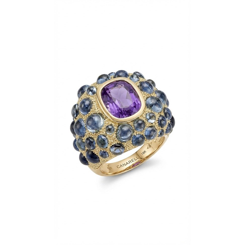 BAGUE PERLE DE PLUIE AMÉTHYSTE