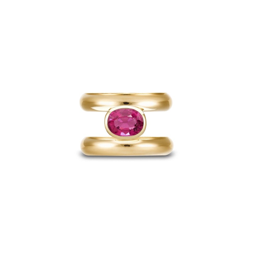 BAGUE SOEUR RUBELLITE