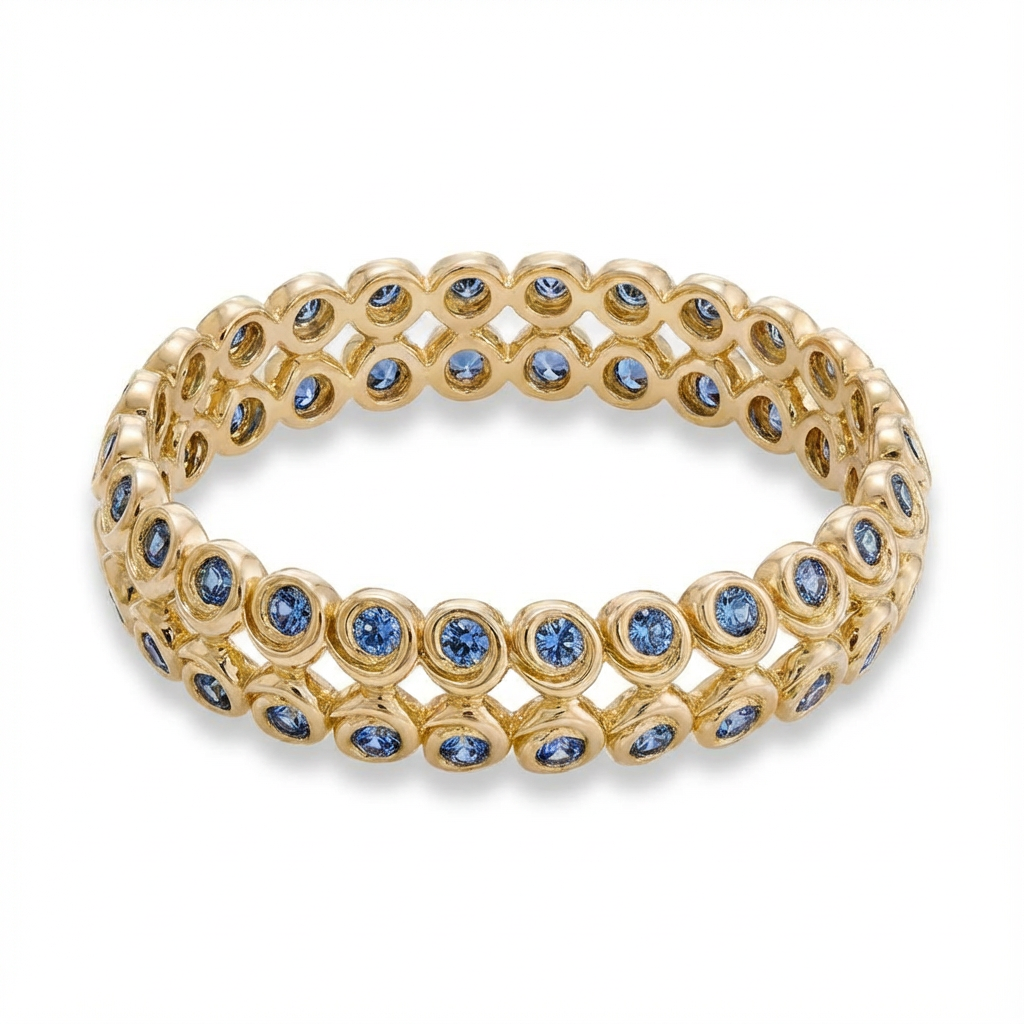 JONC TOURBILLON SAPHIRS BLEUS