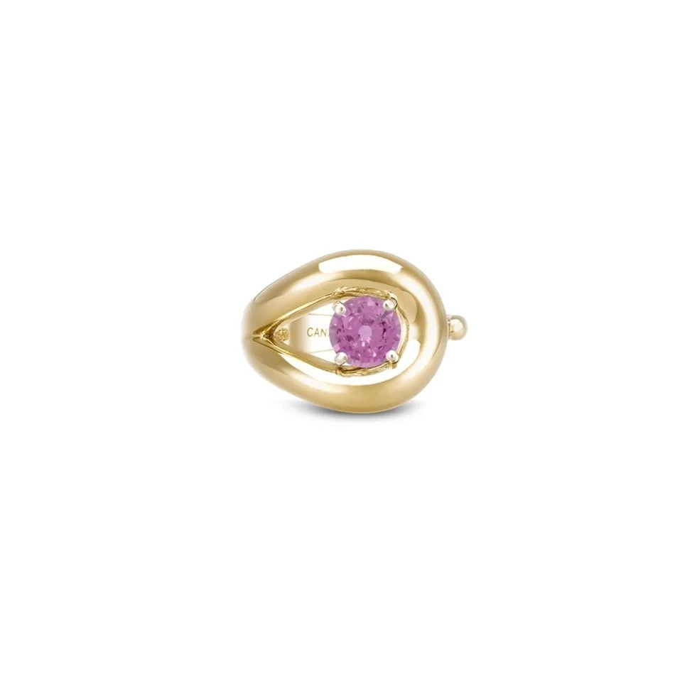 BAGUE NÉFERTITI SAPHIR ROSE