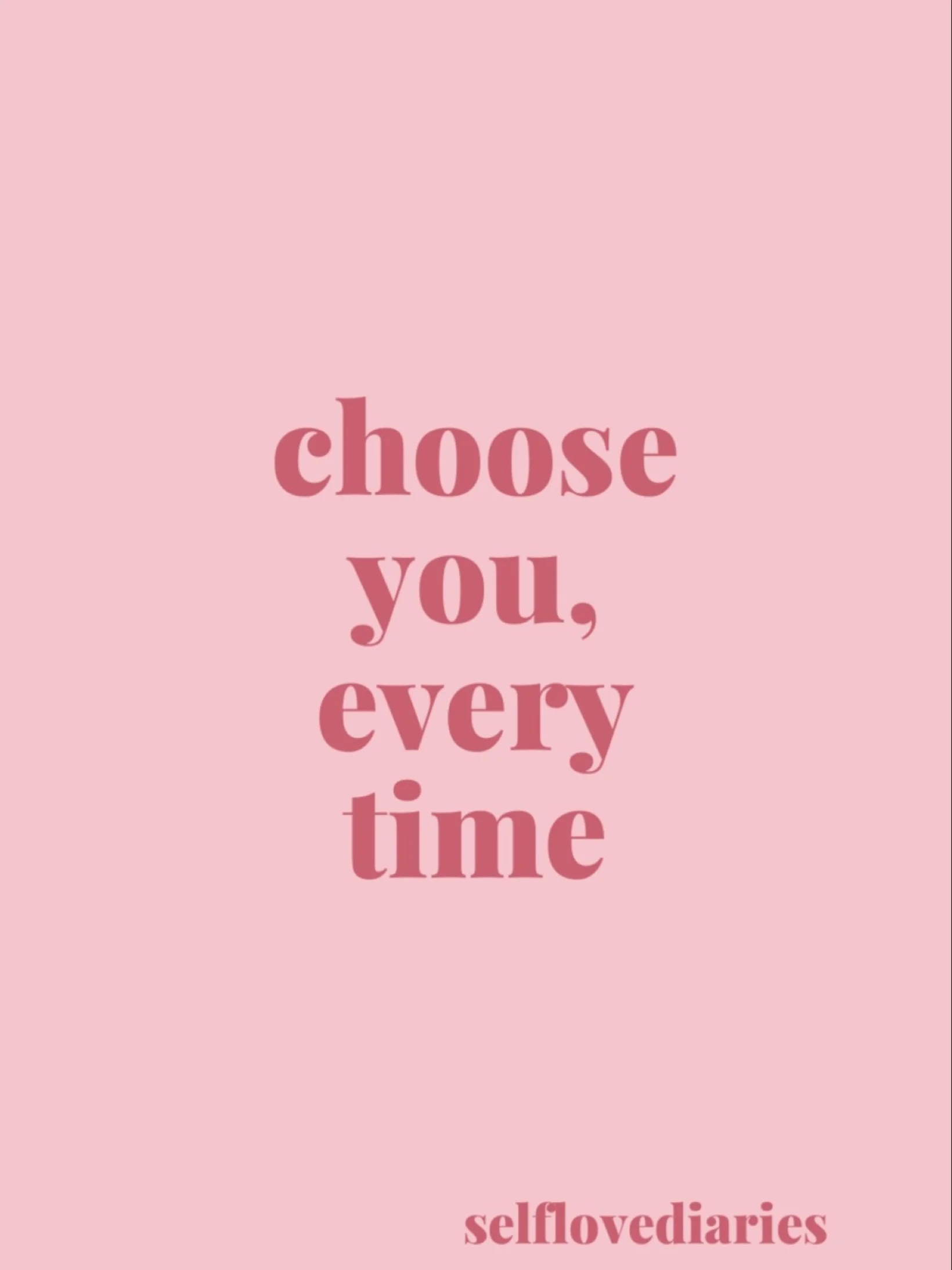 choosing yourself isn&rsquo;t selfish. it&rsquo;s how you protect your energy and stay aligned with the life you&rsquo;re trying to build. every time you put your needs first, you teach your mind and body that you matter. 

I hope you keep choosing y