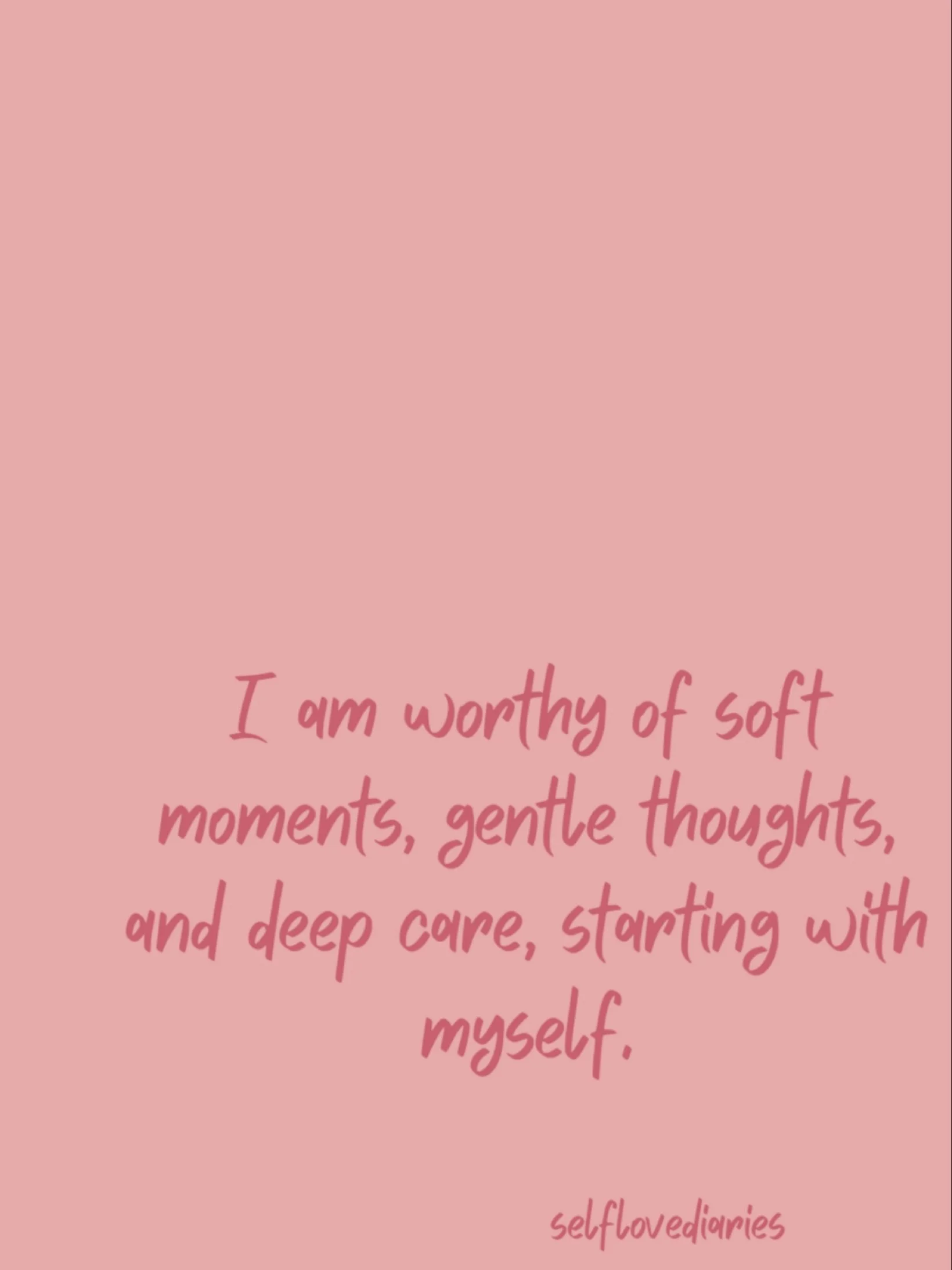 I am worthy of soft moments, gentle thoughts, and deep care, starting with myself. I honor my need for rest and kindness 🤍

#selfcarefirst #selflove #gentlewithmyself #softmoments #selfrespect