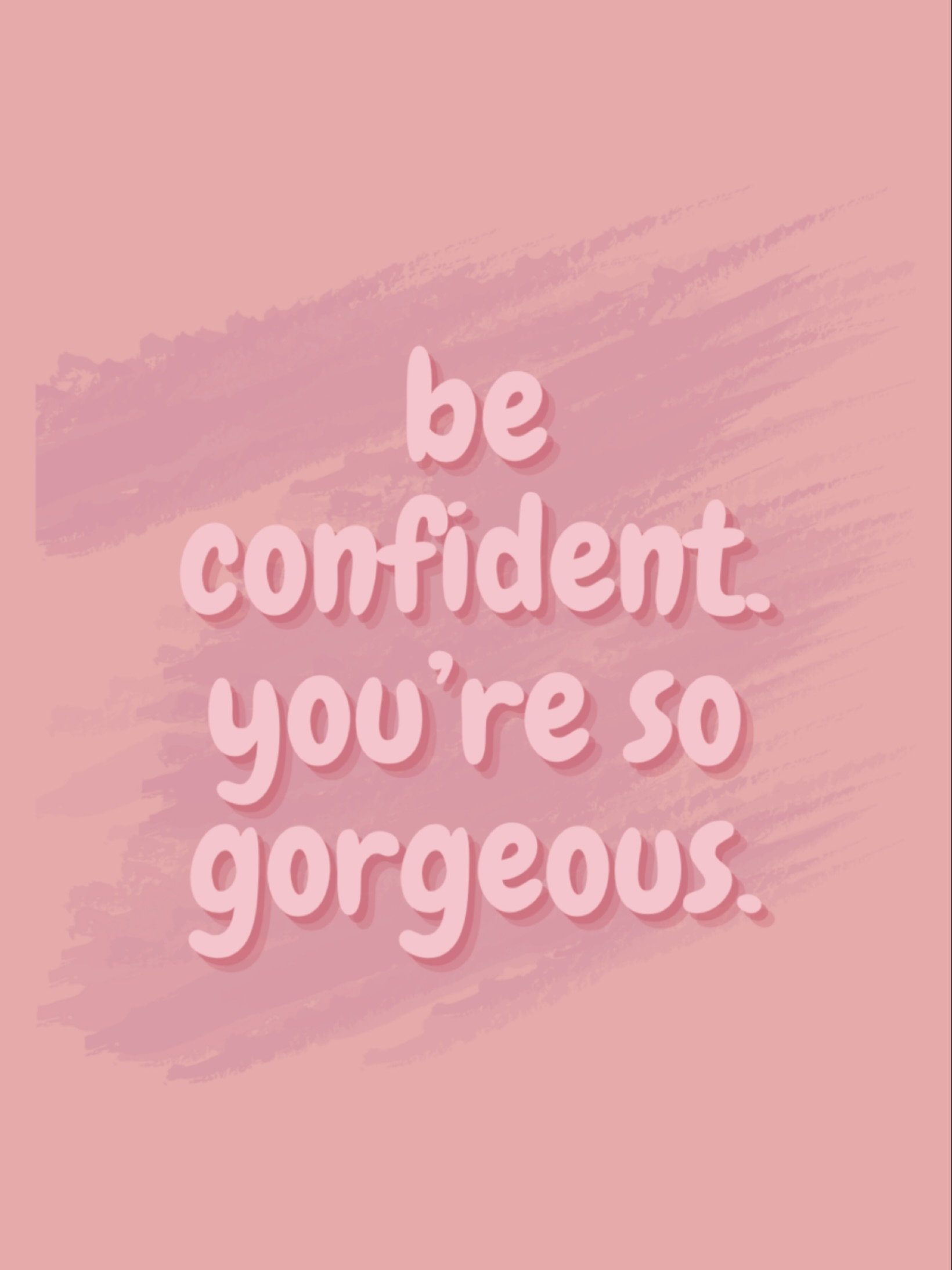 be confident. you&rsquo;re so gorgeous. not just in how you look, but in how you think, love, grow, and show up in this world. confidence comes from knowing your worth and refusing to dim your light for anyone. let yourself shine without apology 🌸 
