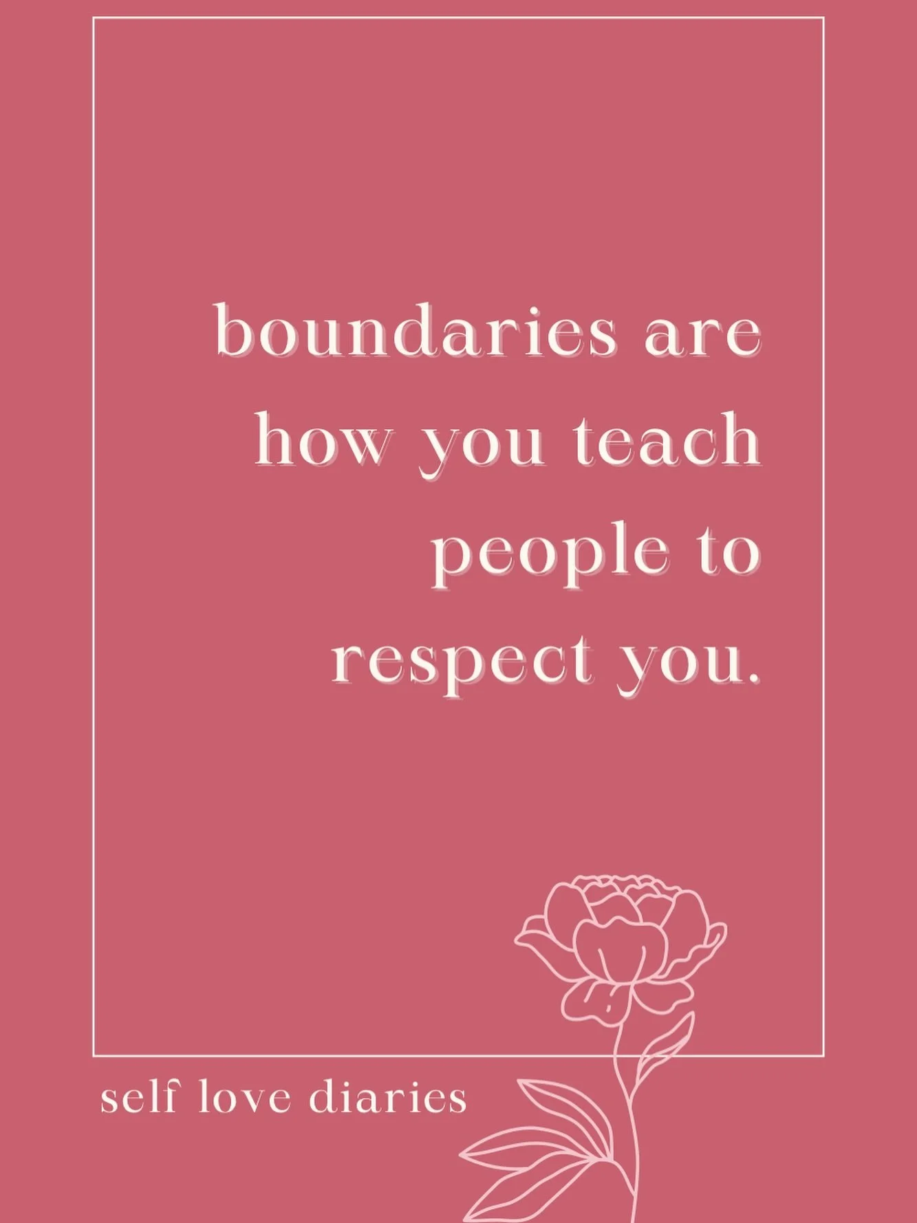 it&rsquo;s okay to start again as many times as you need. setting limits is necessary for your peace and well-being. the clearer you are with your boundaries, the more others understand how to treat you 🌸🔥

#selflove #healthyboundaries #respectyour