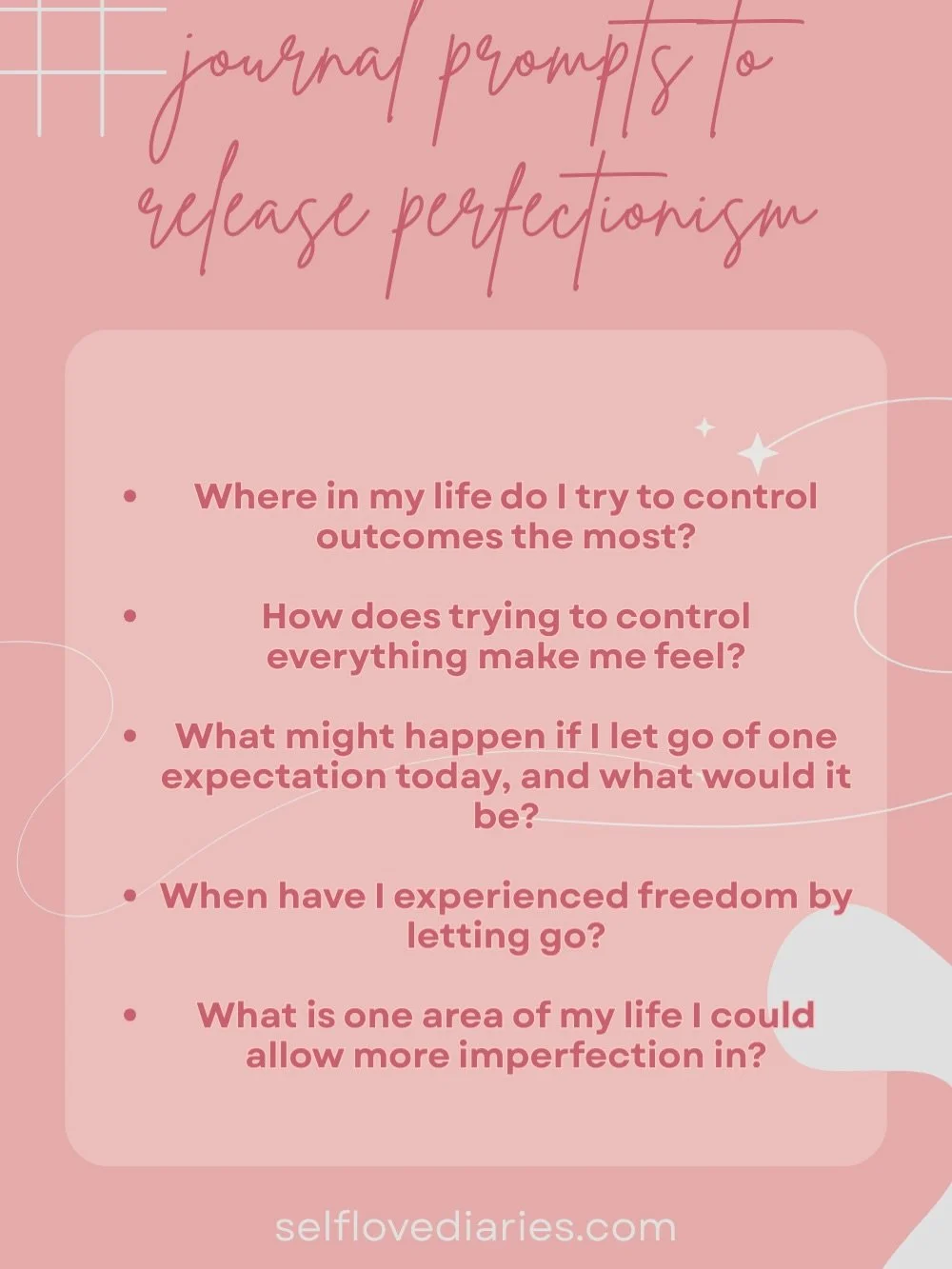 learn to release control and quiet your inner critic. these prompts guide you to reflect, reframe, and find freedom from the pressure of being perfect 🌸  #perfectionismrecovery #journalingpractice #selflovejourney #mindsetshift #selfgrowth