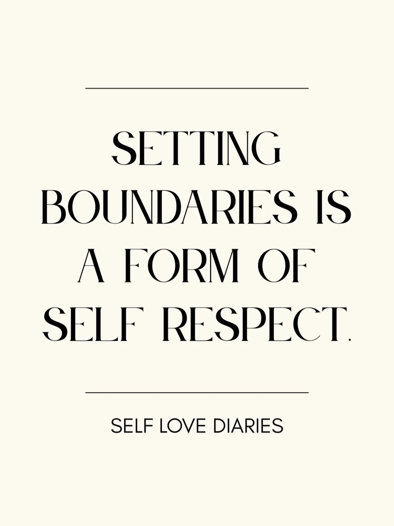 establishing limits protects your time, energy and emotional health. boundaries are a way to honor yourself, communicate clearly and maintain healthy relationships. respecting yourself starts with saying what you need ✨ #selfrespect #boundaries #self