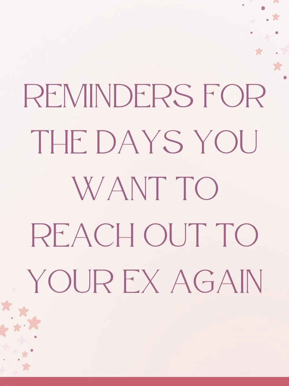 before you send that text, pause. 

missing someone doesn&rsquo;t mean they were right for you. loneliness can feel urgent, but it&rsquo;s not a reason to reopen a chapter that already hurt you. remind yourself why it ended, protect your healing and 