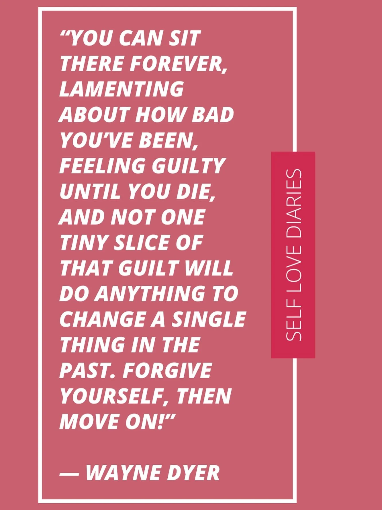 holding onto guilt doesn&rsquo;t change the past and only weighs down your present. you cannot rewrite what&rsquo;s done, but you can release it. forgiving yourself frees your heart, restores your peace and allows you to move forward with self respec