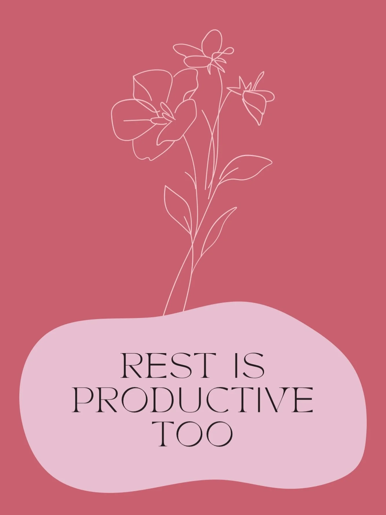 rest is productive too. taking breaks, slowing down and giving yourself space is necessary for growth, clarity and long-term success #selfcare #mentalwellness #personalgrowth #selflove #healingjourney mindsetshift ✨